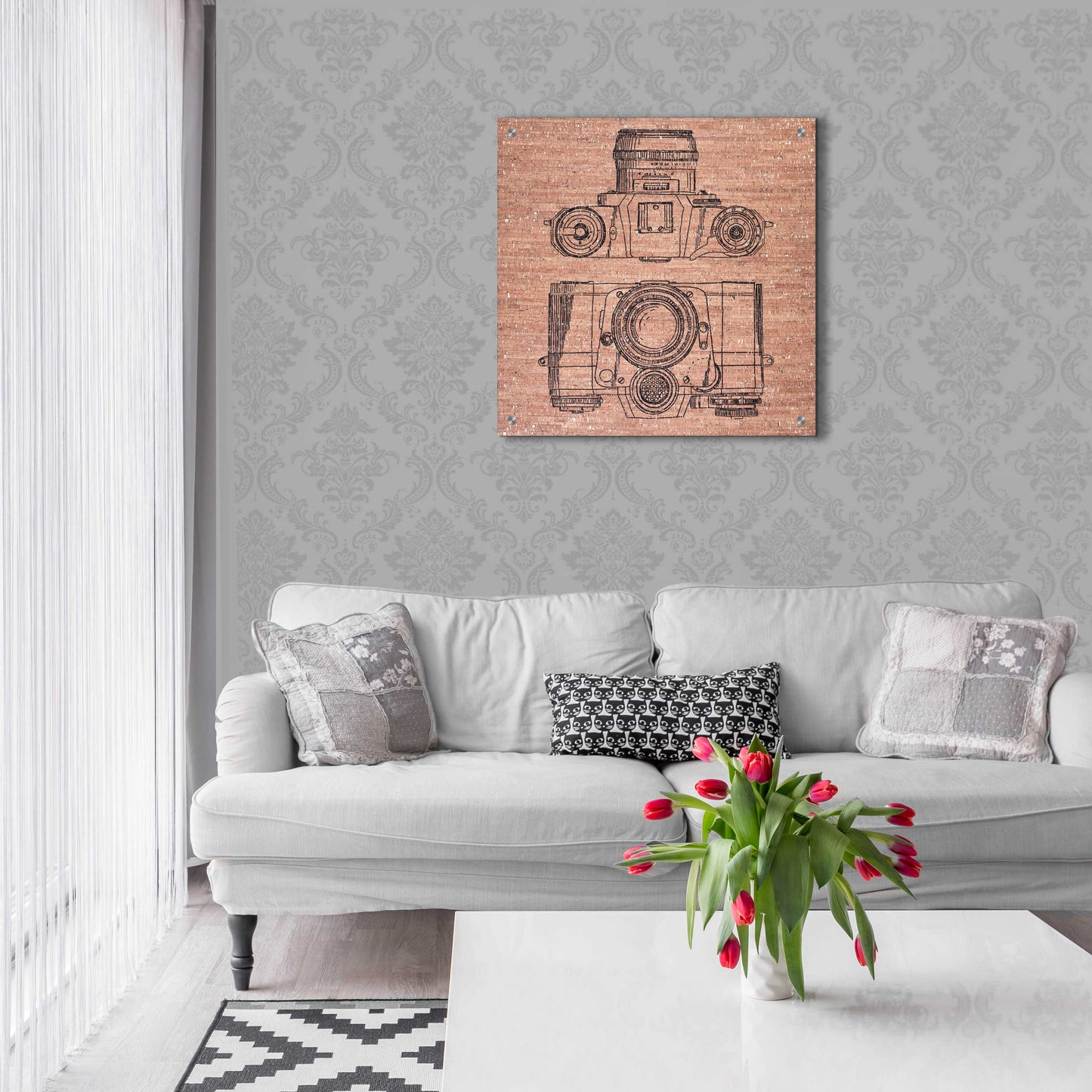 Epic Art 'Cork Camera' by Kamdon Kreations, Acrylic Glass Wall Art,24x24