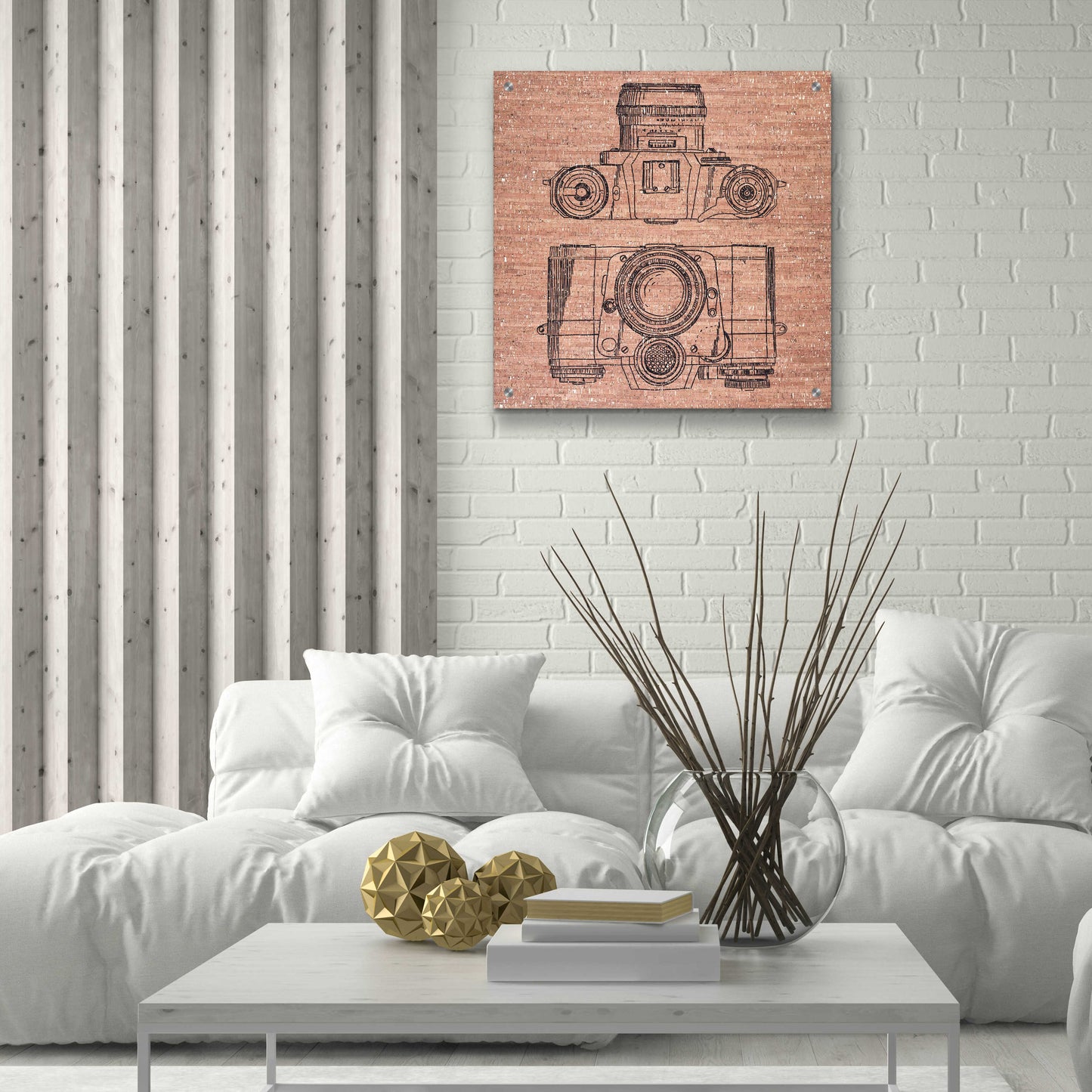 Epic Art 'Cork Camera' by Kamdon Kreations, Acrylic Glass Wall Art,24x24