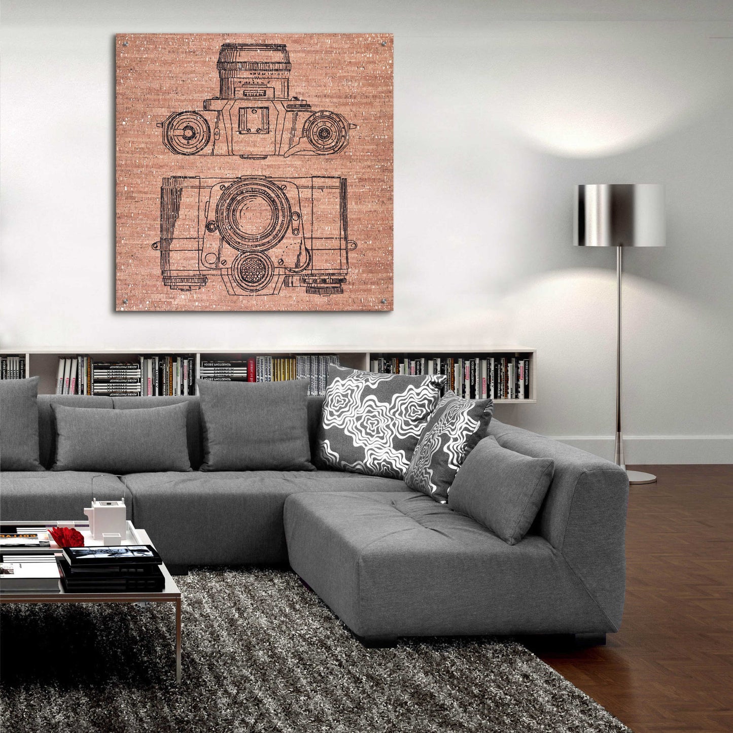 Epic Art 'Cork Camera' by Kamdon Kreations, Acrylic Glass Wall Art,36x36