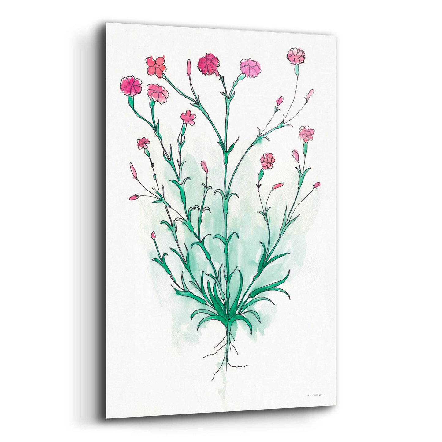 Epic Art 'Stable Bloom' by Kamdon Kreations, Acrylic Glass Wall Art,12x16