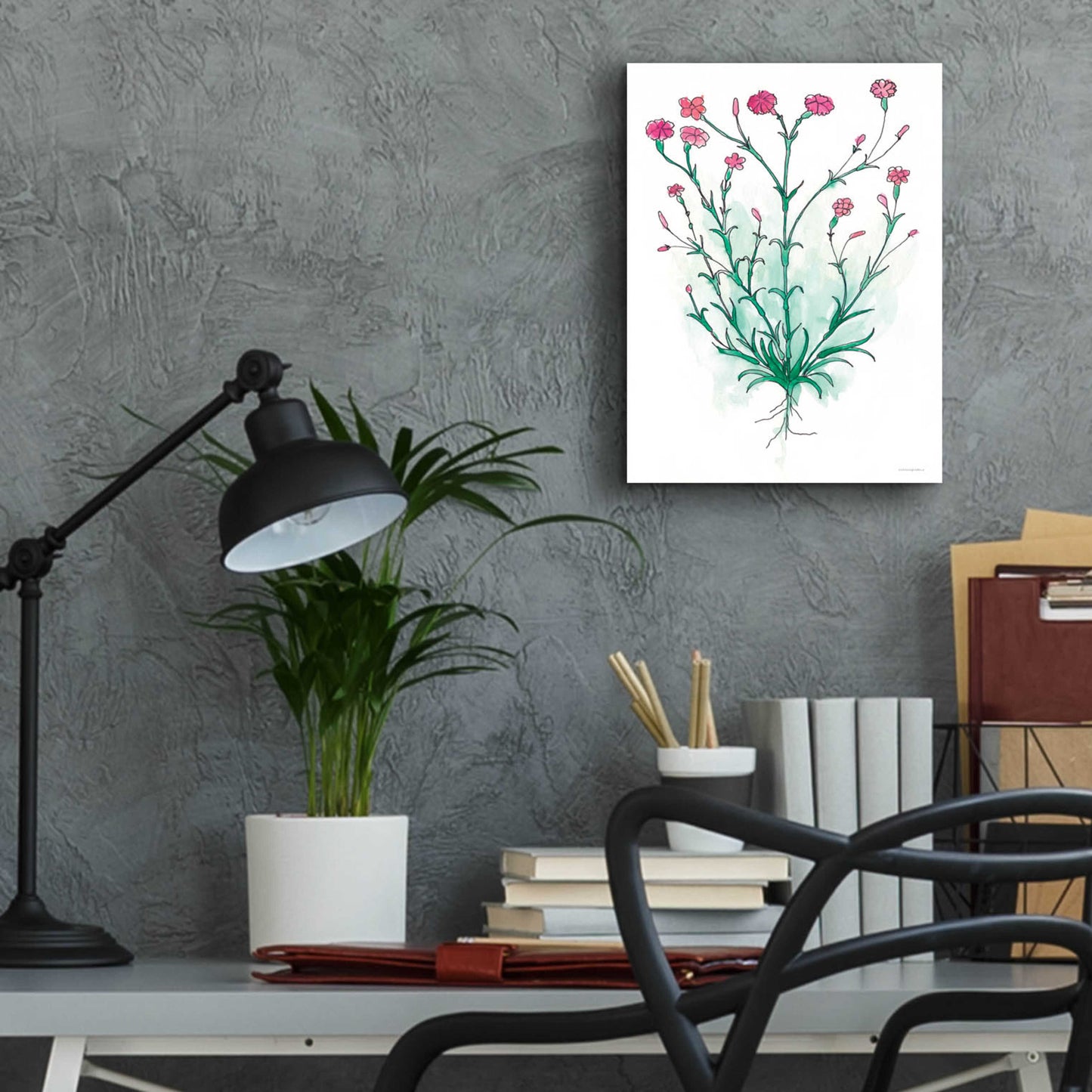 Epic Art 'Stable Bloom' by Kamdon Kreations, Acrylic Glass Wall Art,12x16