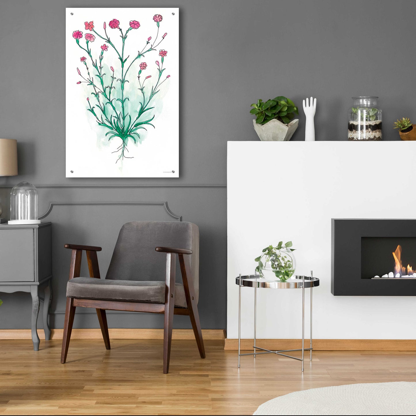 Epic Art 'Stable Bloom' by Kamdon Kreations, Acrylic Glass Wall Art,24x36