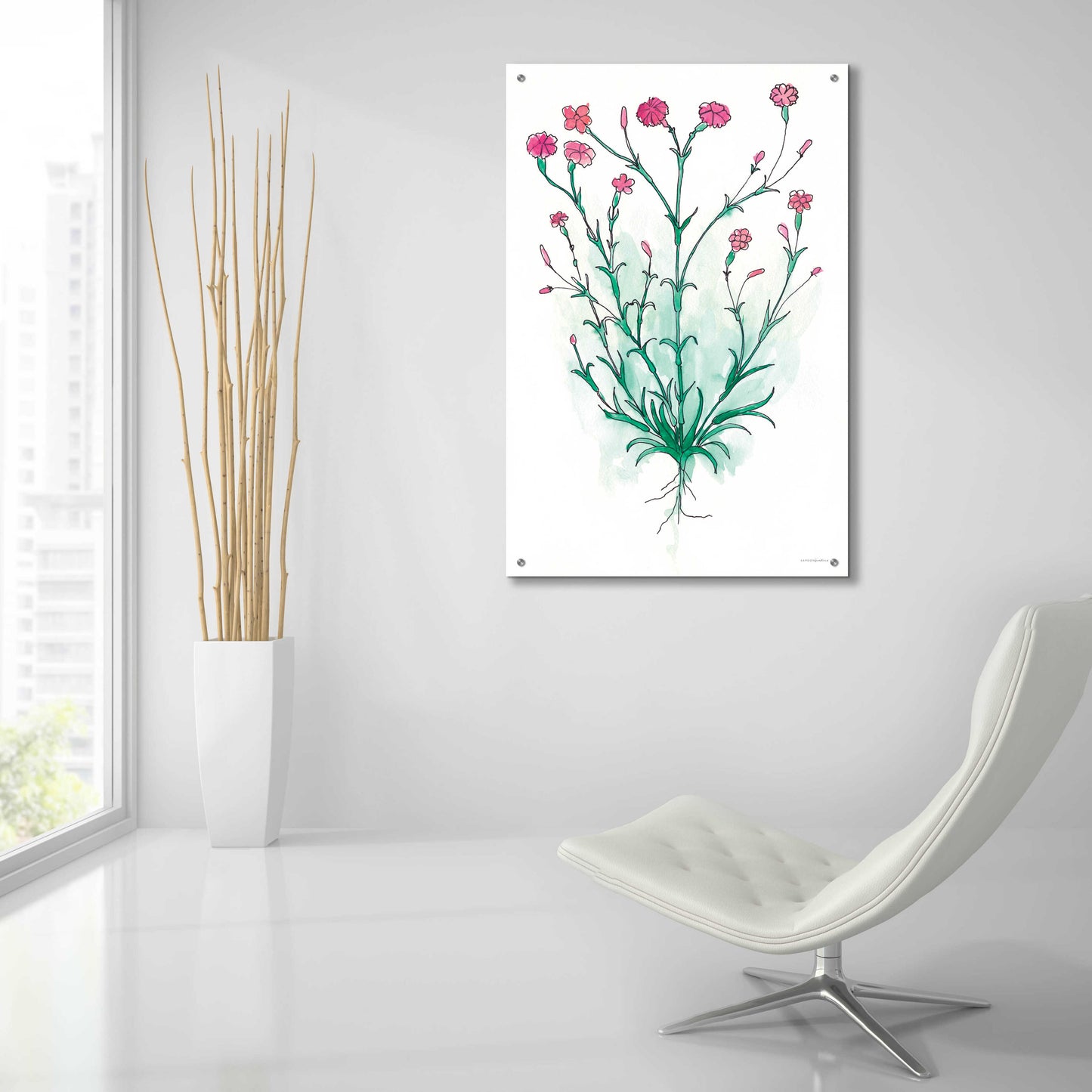 Epic Art 'Stable Bloom' by Kamdon Kreations, Acrylic Glass Wall Art,24x36