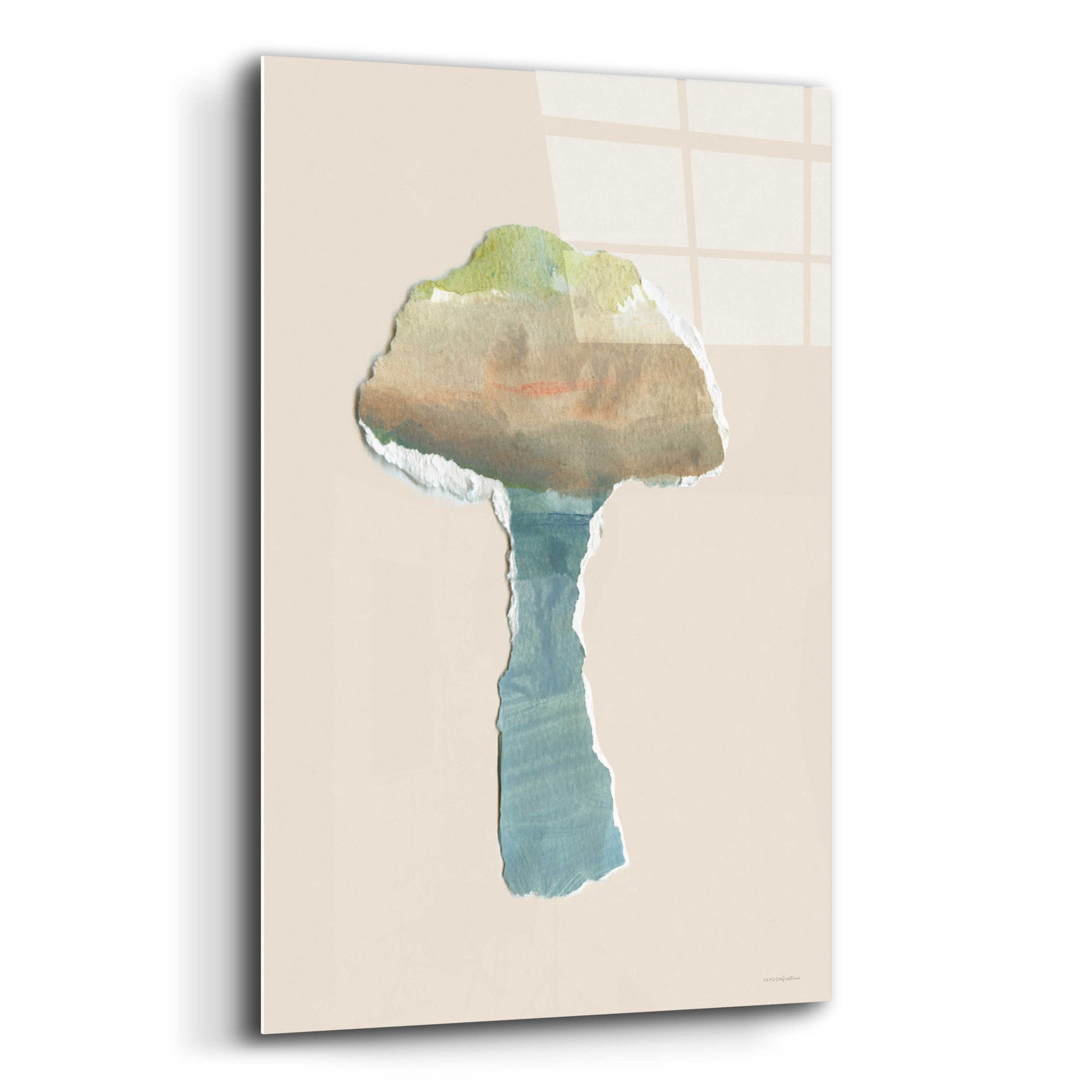 Epic Art 'Mushroom Home' by Kamdon Kreations, Acrylic Glass Wall Art,12x16