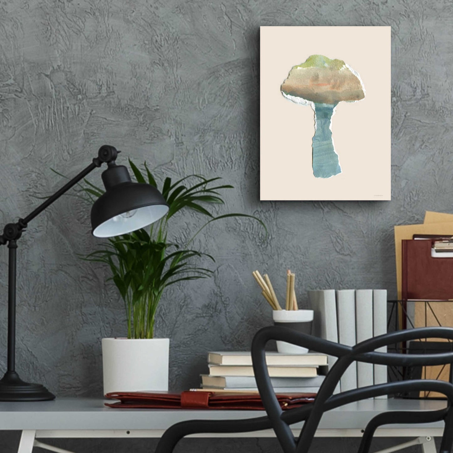 Epic Art 'Mushroom Home' by Kamdon Kreations, Acrylic Glass Wall Art,12x16