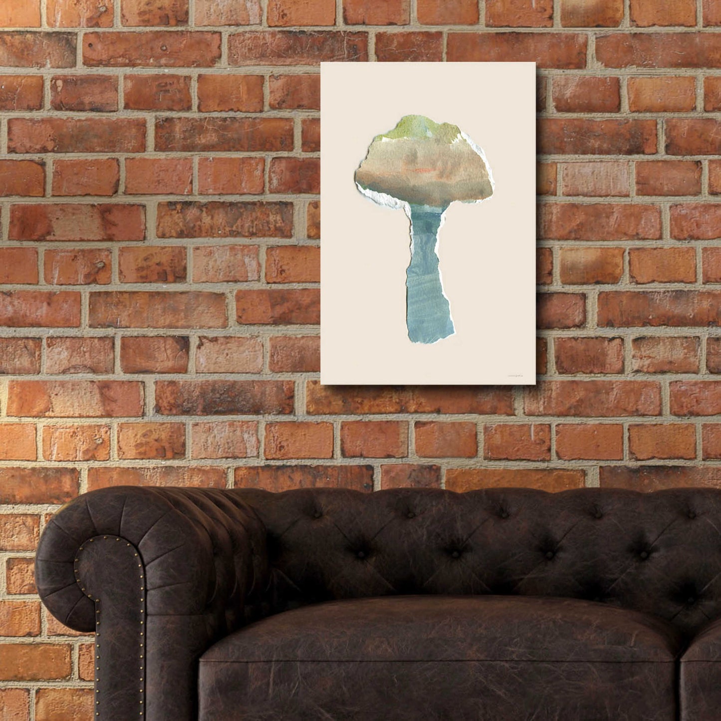 Epic Art 'Mushroom Home' by Kamdon Kreations, Acrylic Glass Wall Art,16x24