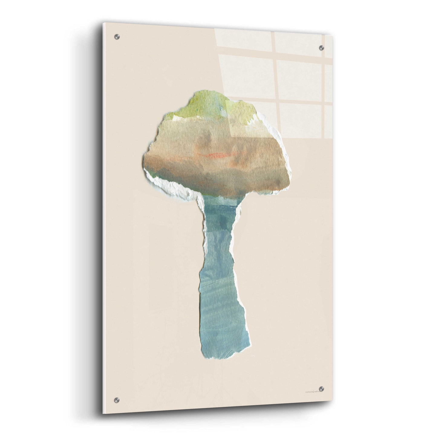 Epic Art 'Mushroom Home' by Kamdon Kreations, Acrylic Glass Wall Art,24x36