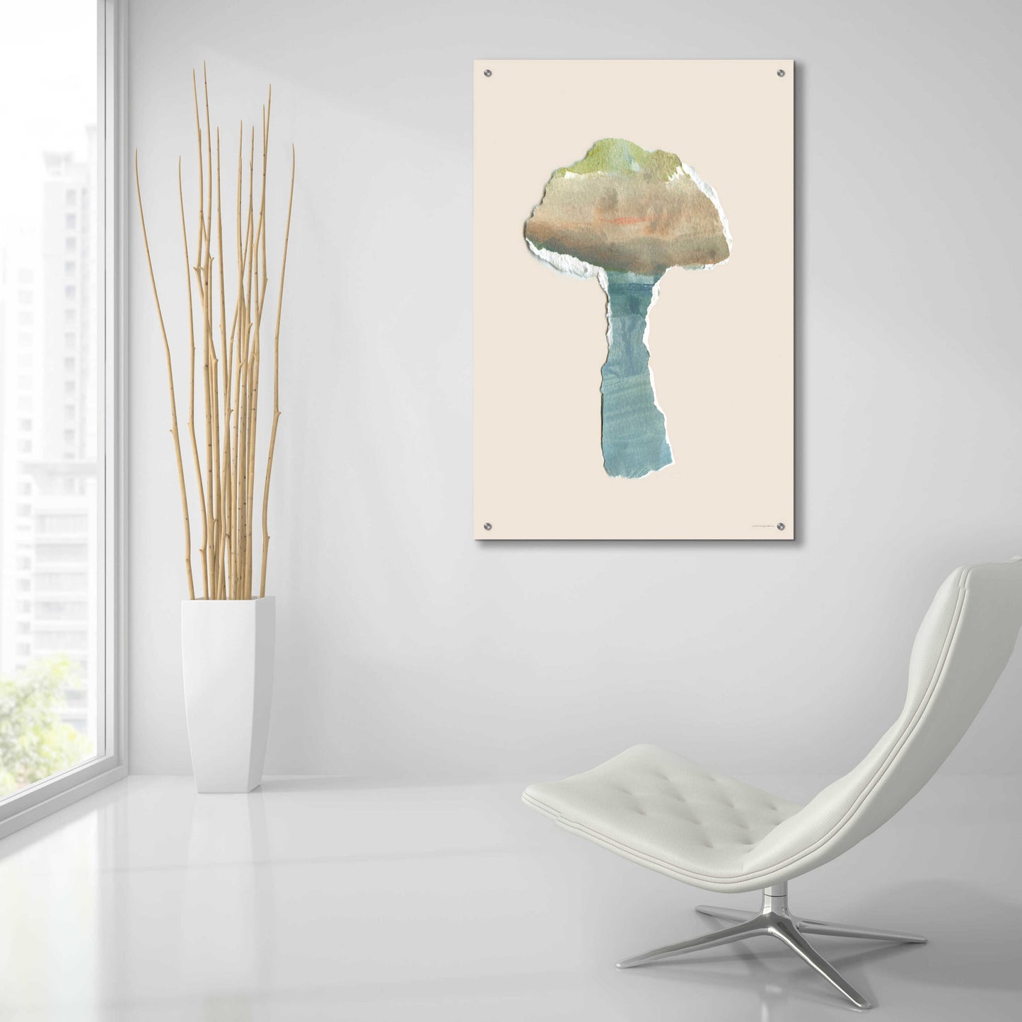 Epic Art 'Mushroom Home' by Kamdon Kreations, Acrylic Glass Wall Art,24x36