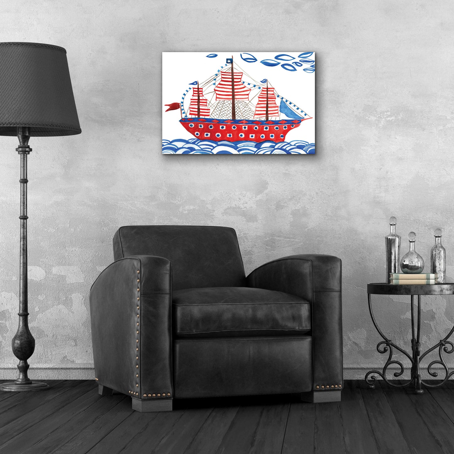 Epic Art 'Nautical Ties' by Kamdon Kreations, Acrylic Glass Wall Art,24x16