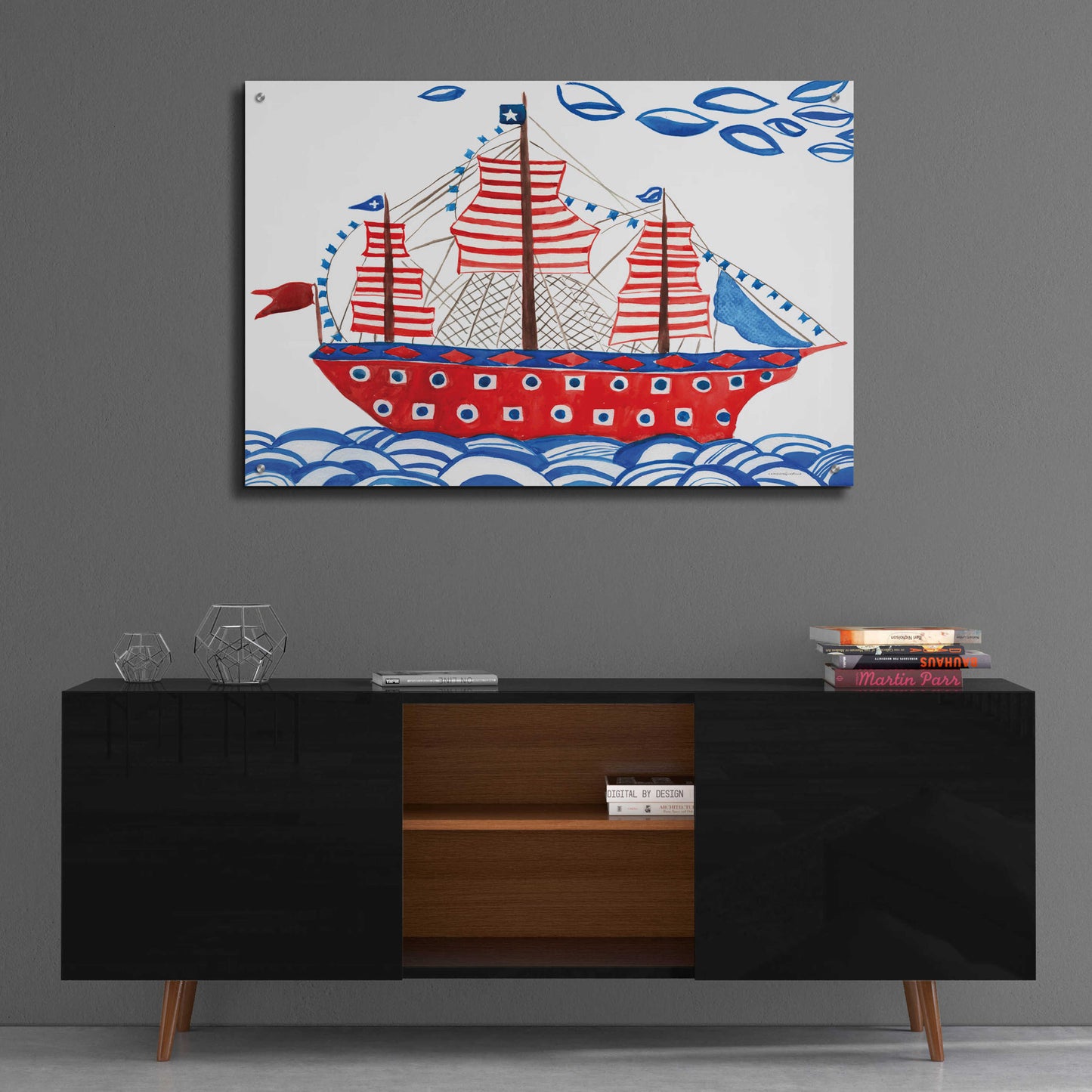 Epic Art 'Nautical Ties' by Kamdon Kreations, Acrylic Glass Wall Art,36x24