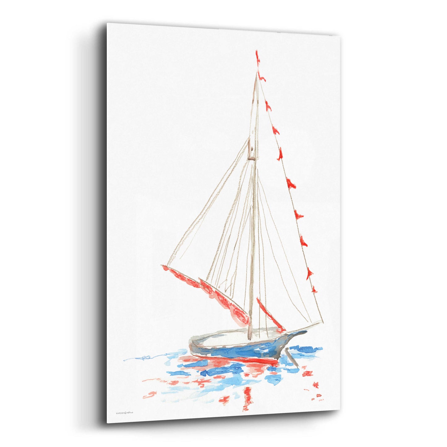 Epic Art 'Boat Parade' by Kamdon Kreations, Acrylic Glass Wall Art,12x16