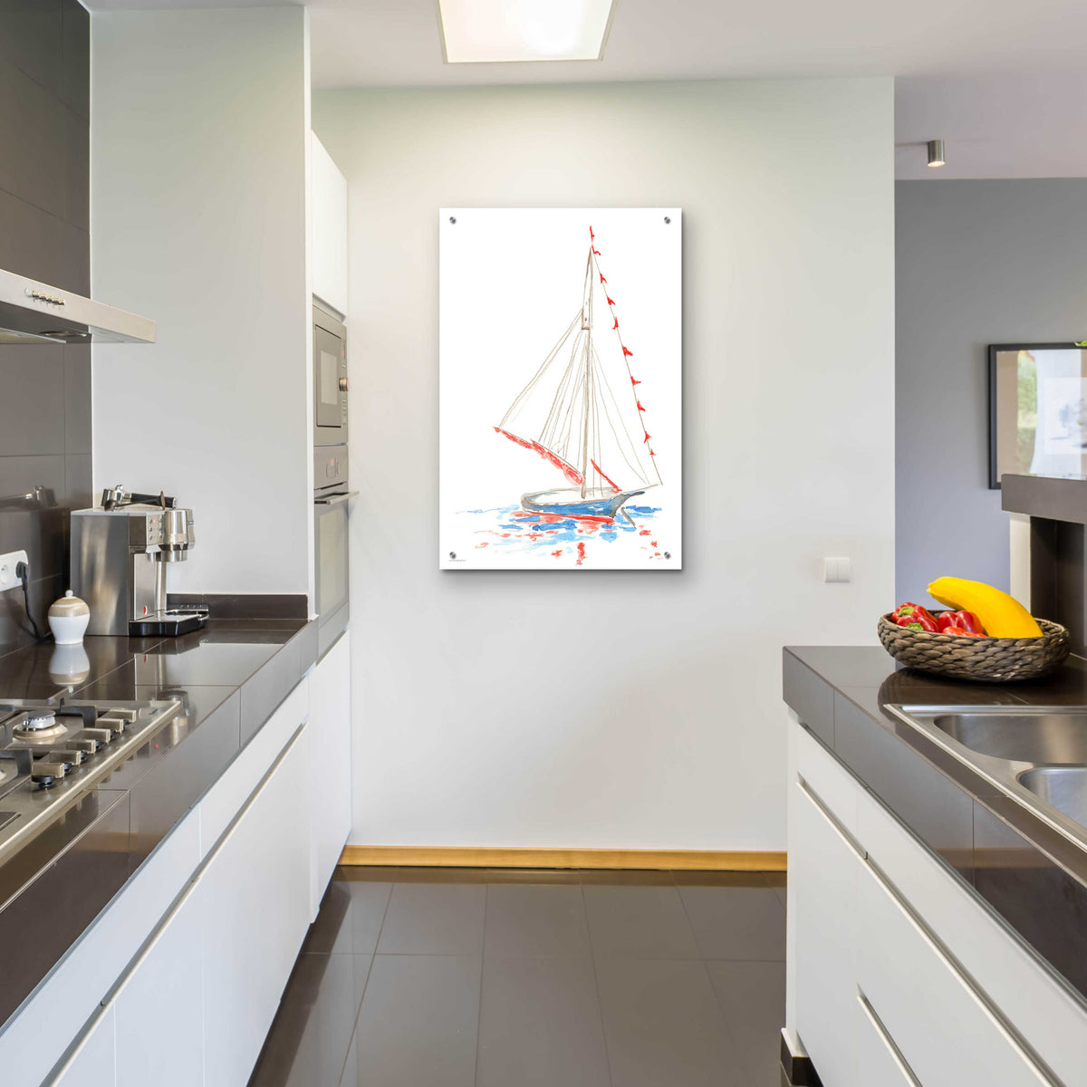 Epic Art 'Boat Parade' by Kamdon Kreations, Acrylic Glass Wall Art,24x36