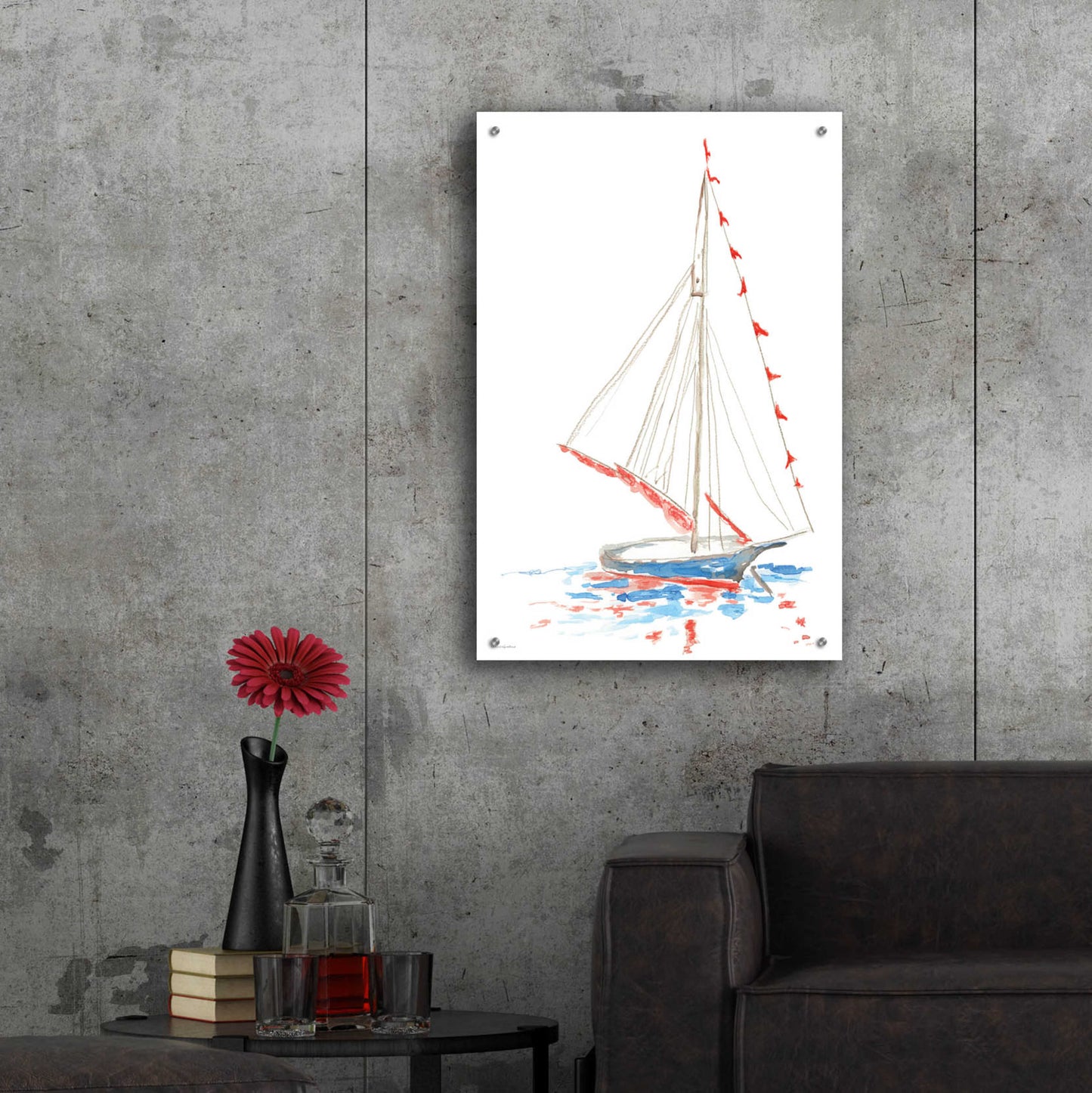 Epic Art 'Boat Parade' by Kamdon Kreations, Acrylic Glass Wall Art,24x36