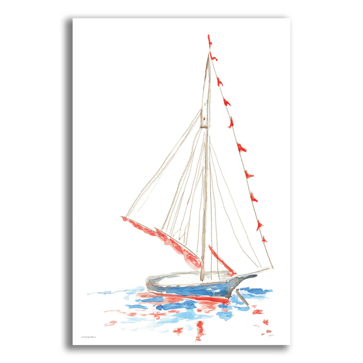 Epic Art 'Boat Parade' by Kamdon Kreations, Acrylic Glass Wall Art