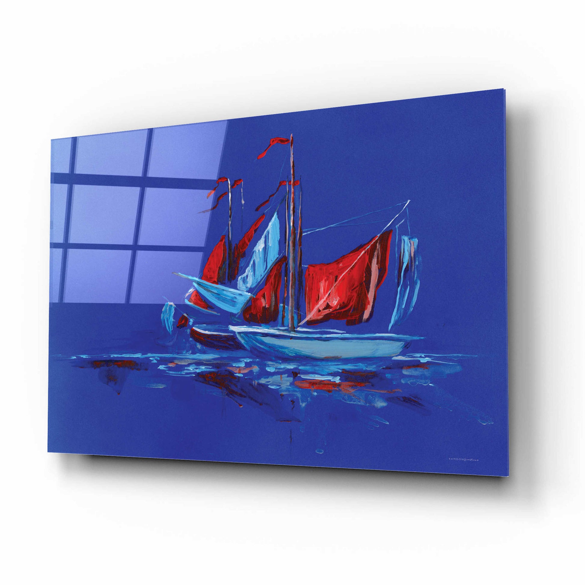 Epic Art 'Port and Starboard' by Kamdon Kreations, Acrylic Glass Wall Art,16x12