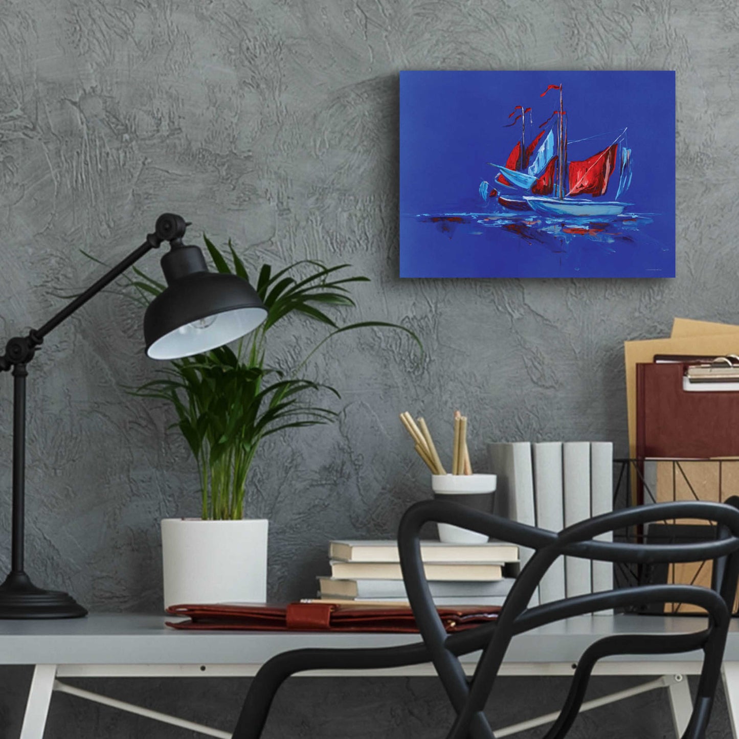 Epic Art 'Port and Starboard' by Kamdon Kreations, Acrylic Glass Wall Art,16x12