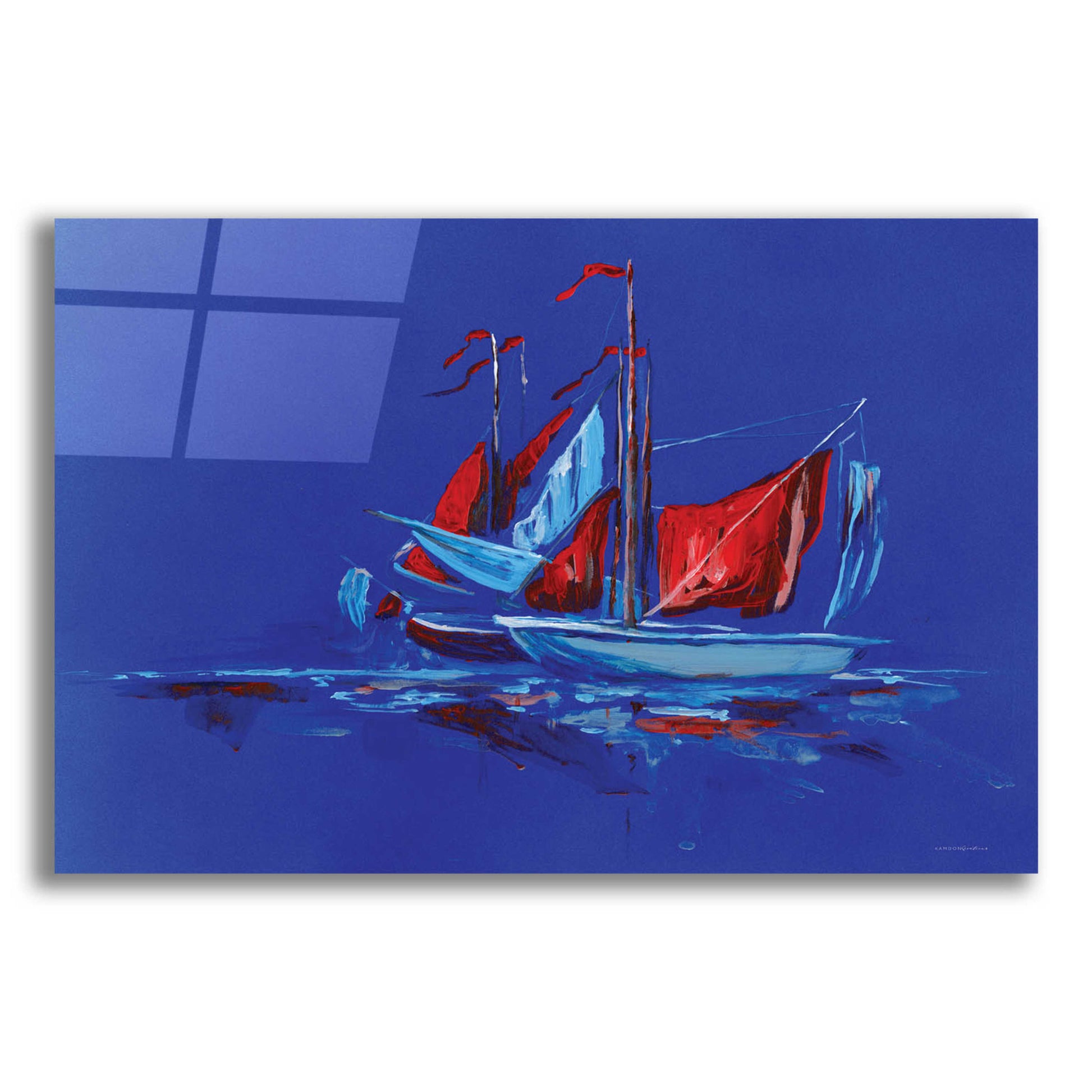 Epic Art 'Port and Starboard' by Kamdon Kreations, Acrylic Glass Wall Art,24x16