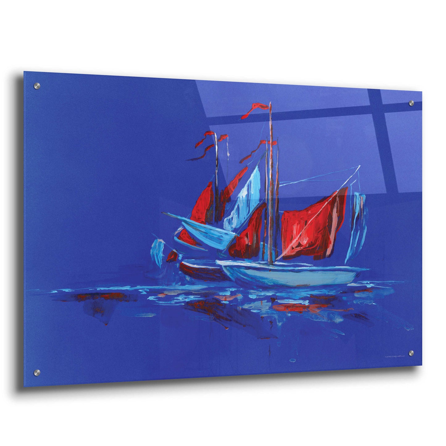 Epic Art 'Port and Starboard' by Kamdon Kreations, Acrylic Glass Wall Art,36x24