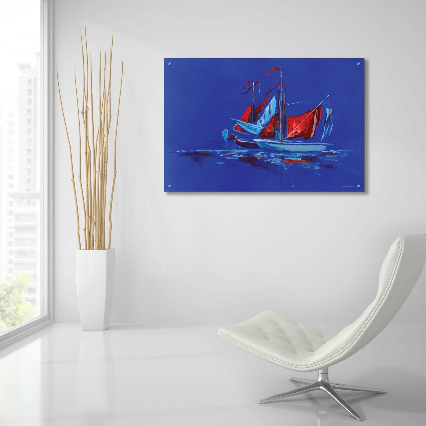 Epic Art 'Port and Starboard' by Kamdon Kreations, Acrylic Glass Wall Art,36x24