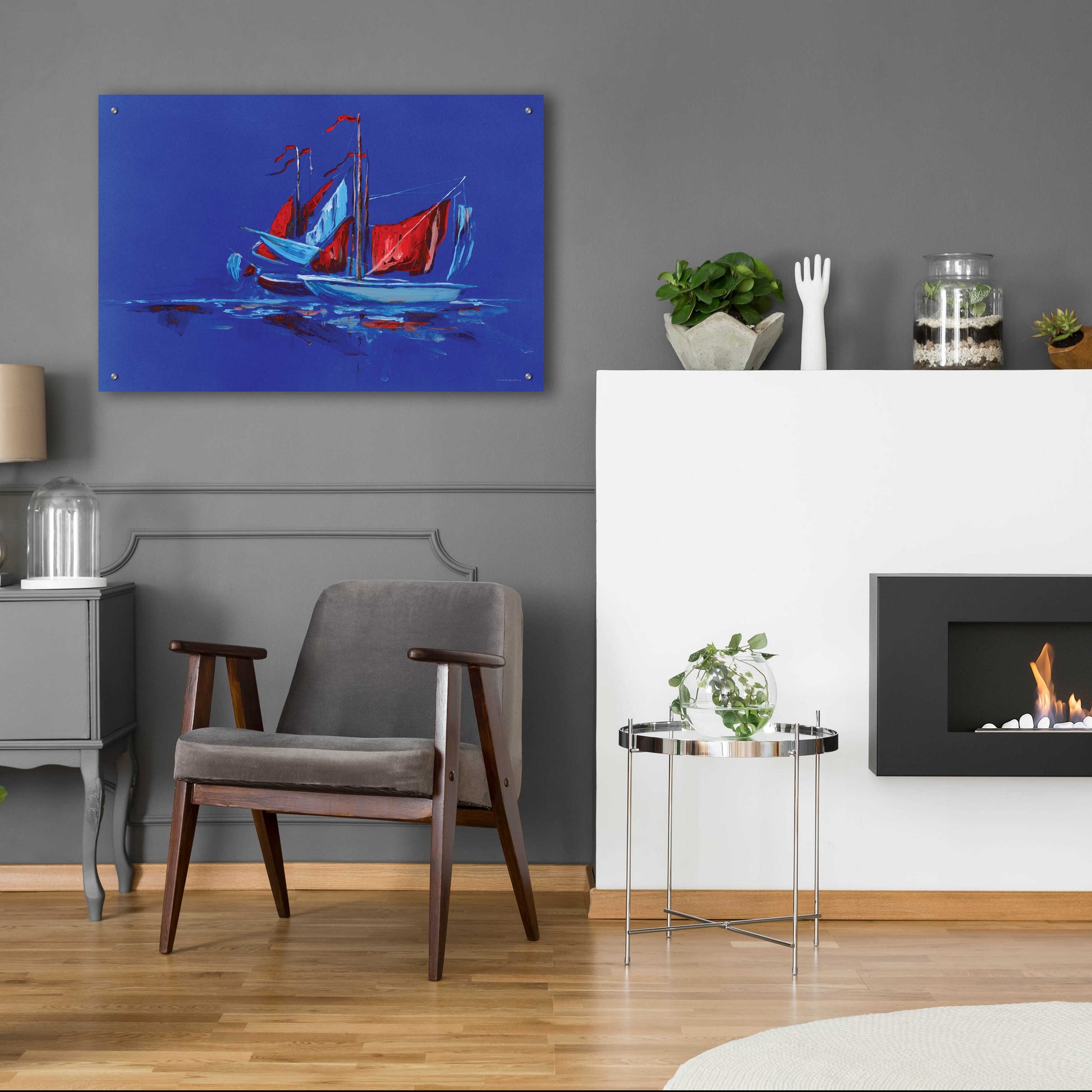 Epic Art 'Port and Starboard' by Kamdon Kreations, Acrylic Glass Wall Art,36x24