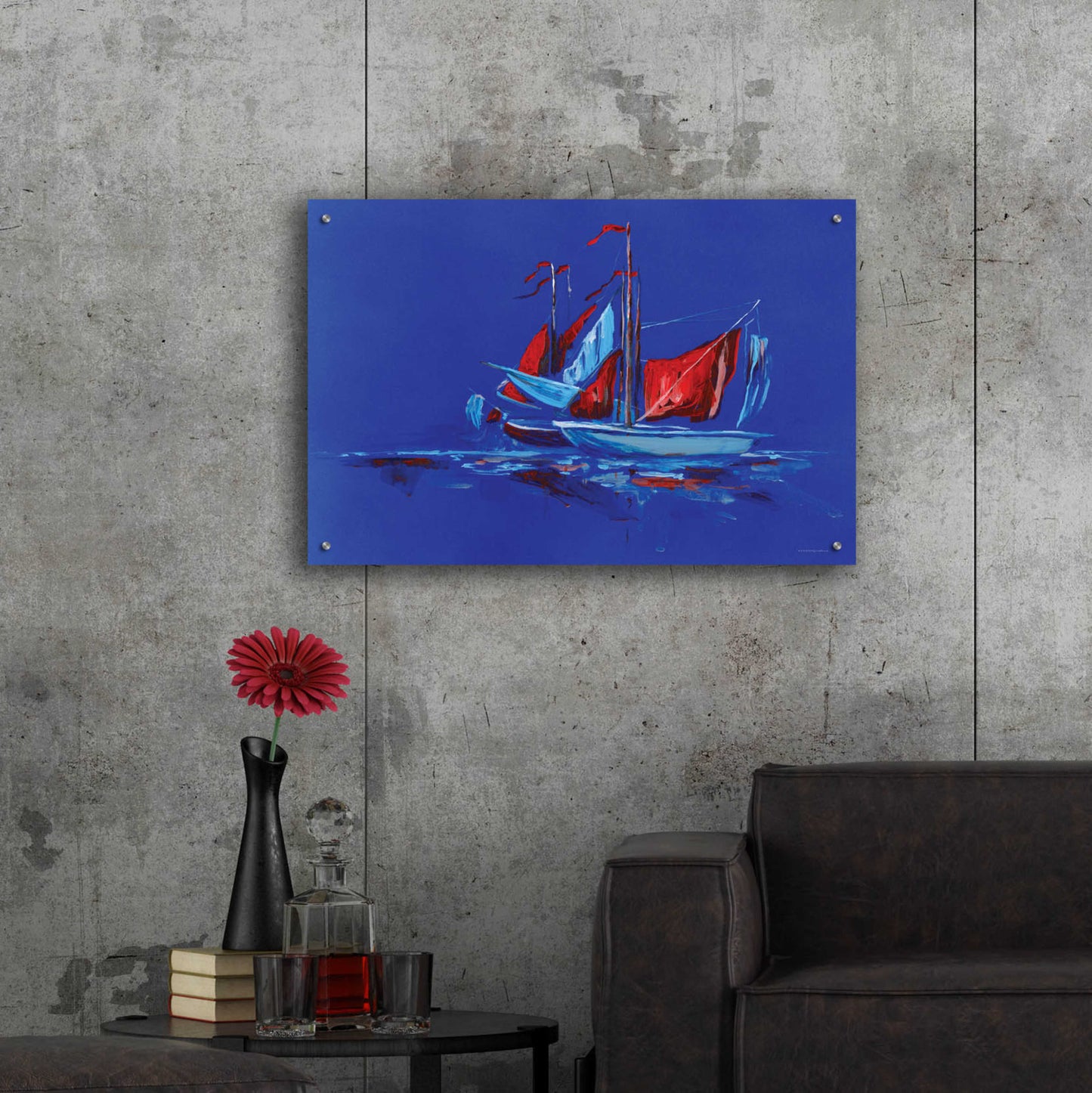 Epic Art 'Port and Starboard' by Kamdon Kreations, Acrylic Glass Wall Art,36x24