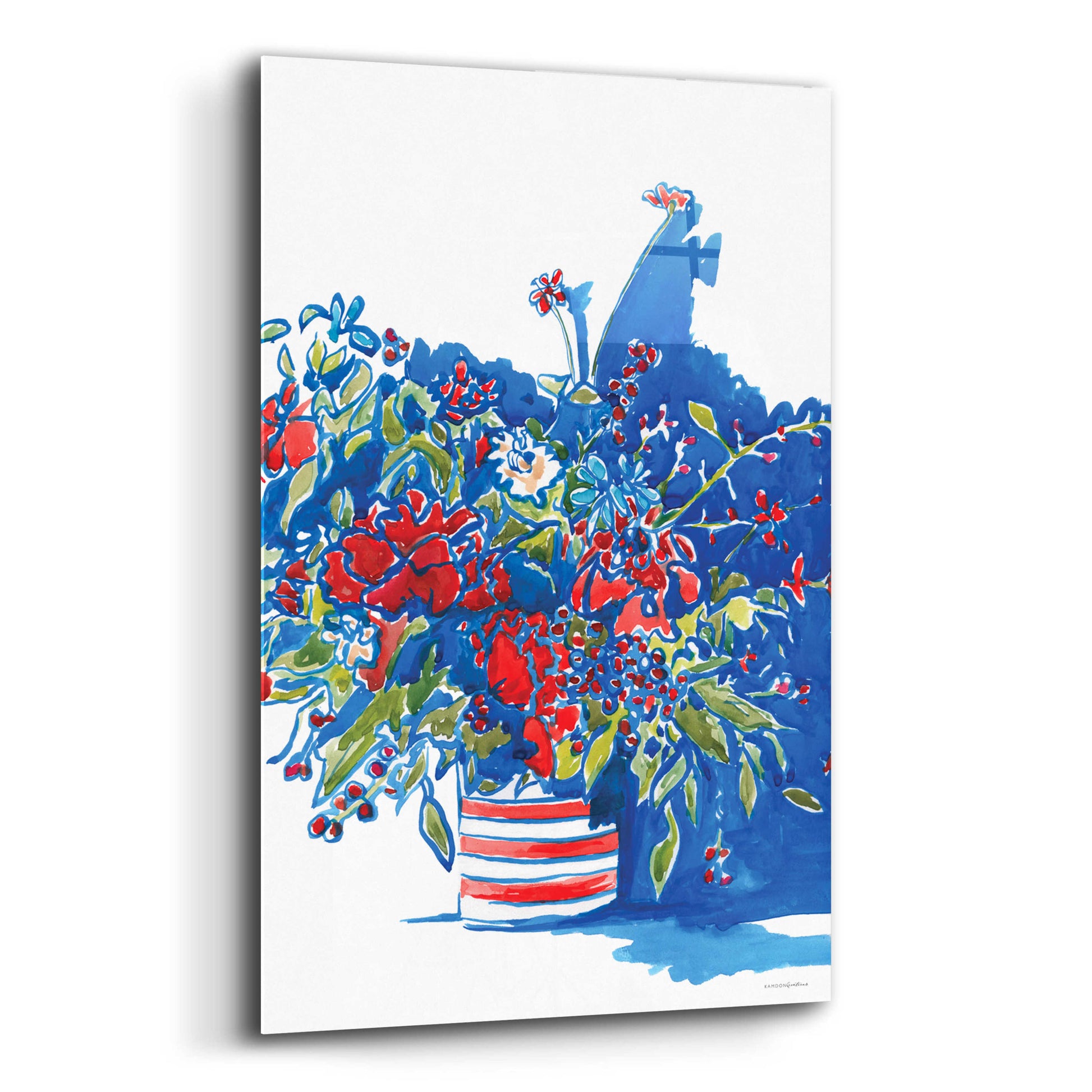 Epic Art 'Independence Celebration' by Kamdon Kreations, Acrylic Glass Wall Art,12x16