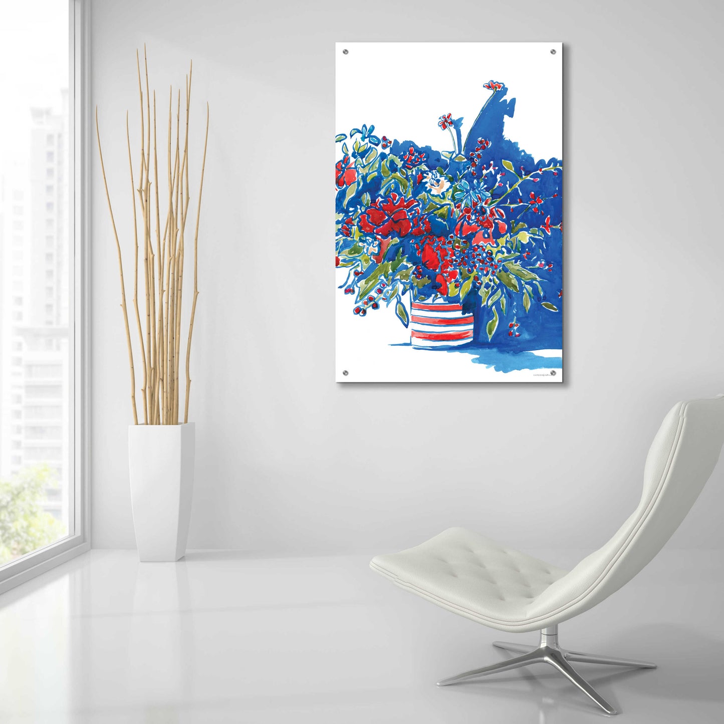 Epic Art 'Independence Celebration' by Kamdon Kreations, Acrylic Glass Wall Art,24x36