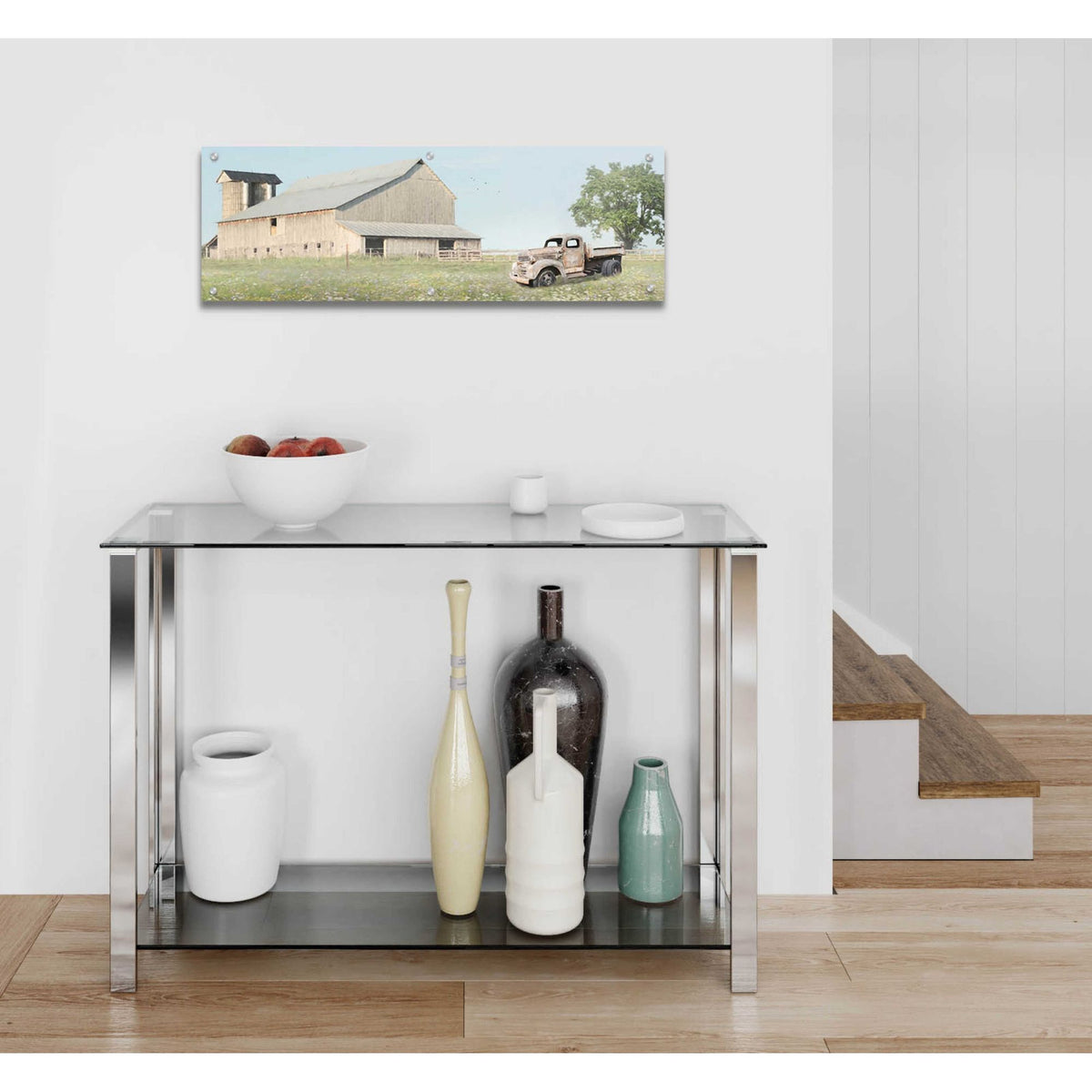 Epic Art 'Once Upon a Time II' by Lori Deiter, Acrylic Glass Wall Art,36x12