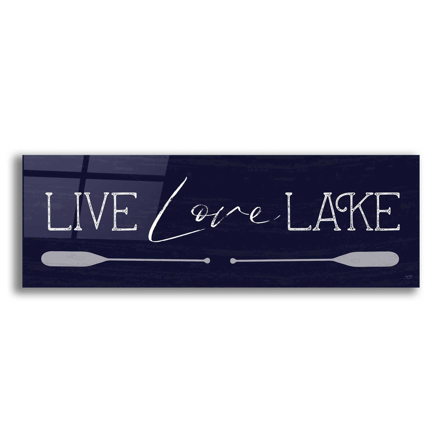 Epic Art 'Live, Love, Lake' by Lux + Me, Acrylic Glass Wall Art