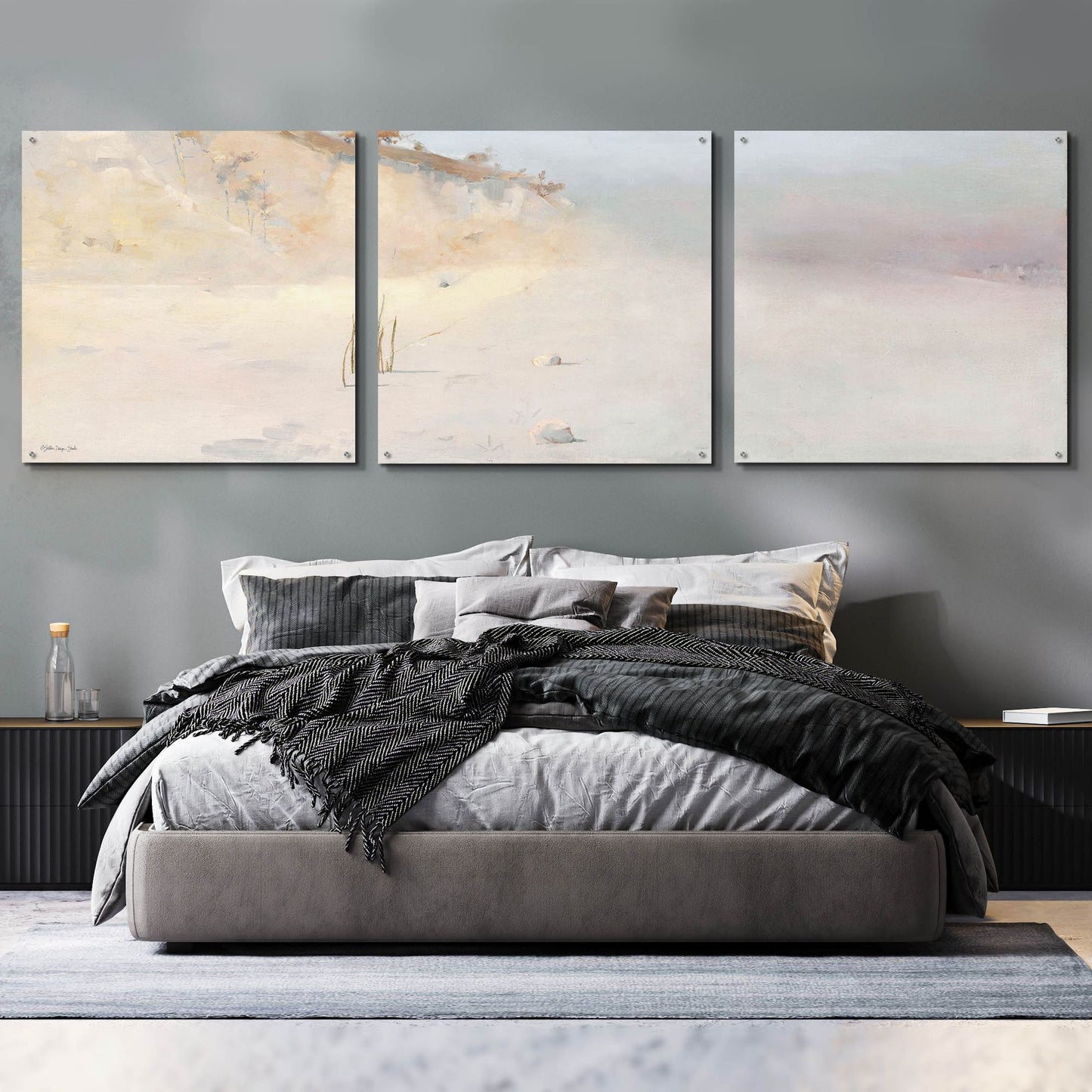 Epic Art 'Landscape' by Stellar Design, Acrylic Glass Wall Art, 3 Piece Set,108x36