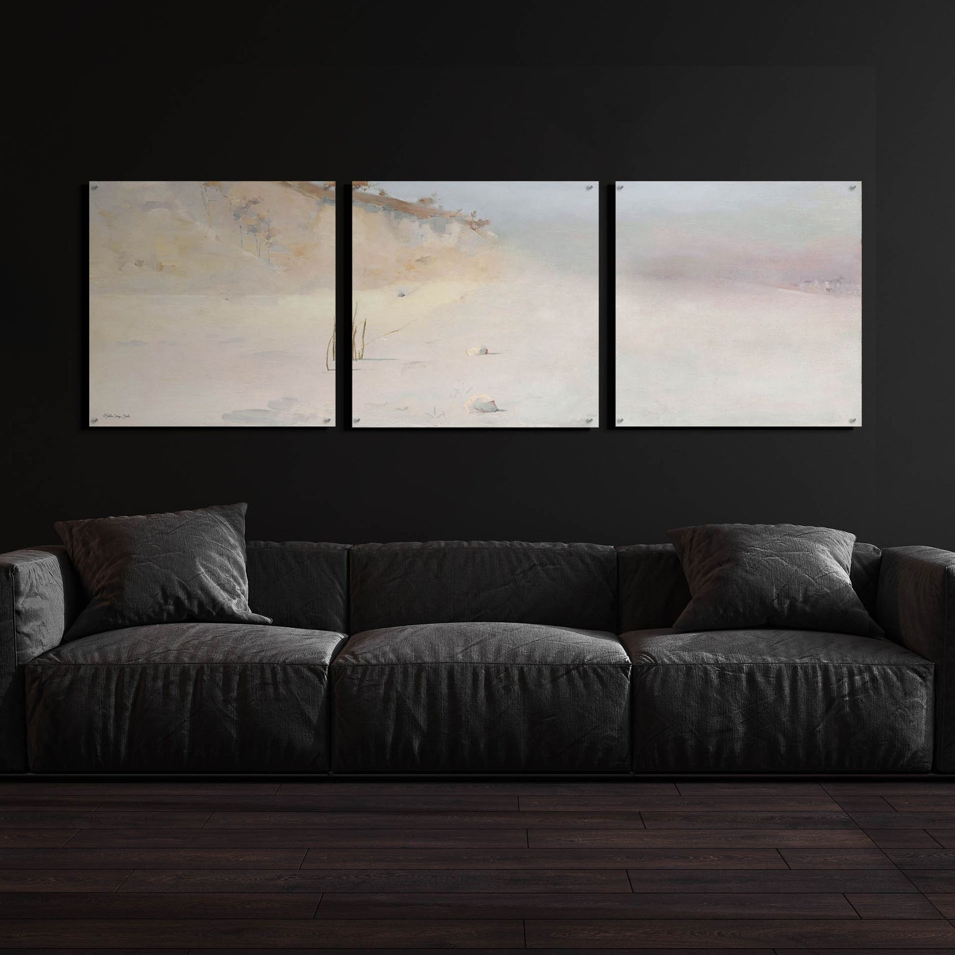 Epic Art 'Landscape' by Stellar Design, Acrylic Glass Wall Art, 3 Piece Set,108x36