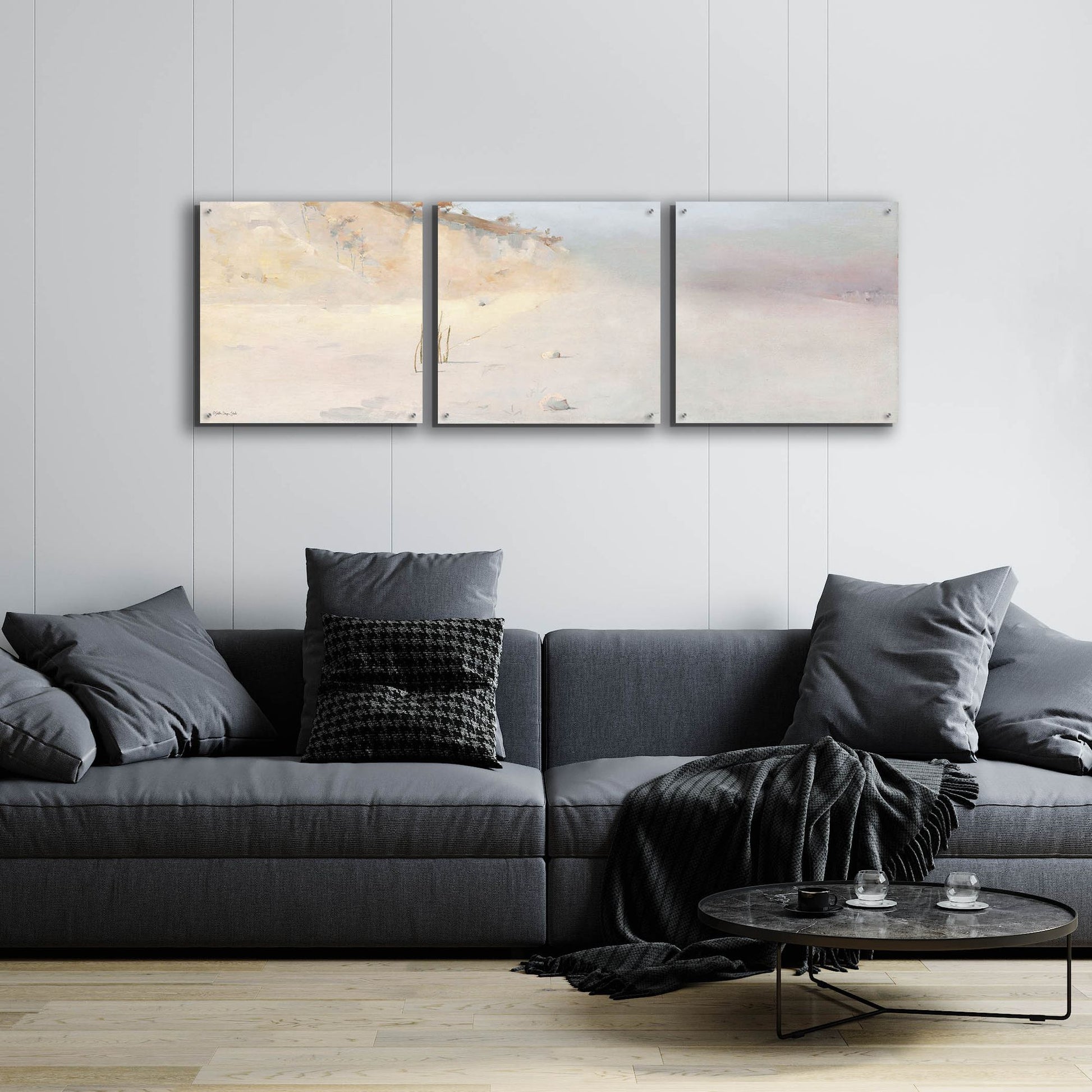 Epic Art 'Landscape' by Stellar Design, Acrylic Glass Wall Art, 3 Piece Set,72x24