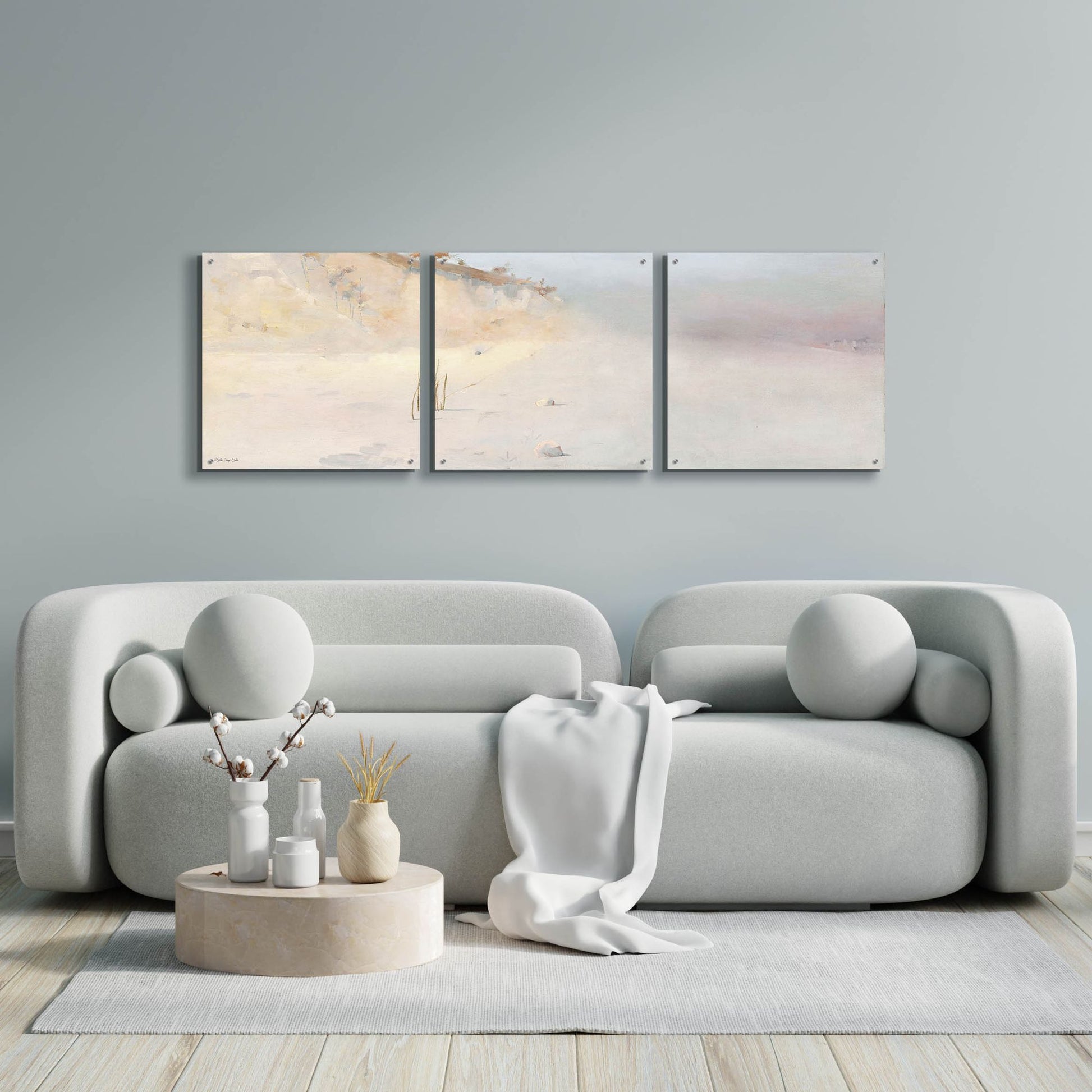 Epic Art 'Landscape' by Stellar Design, Acrylic Glass Wall Art, 3 Piece Set,72x24