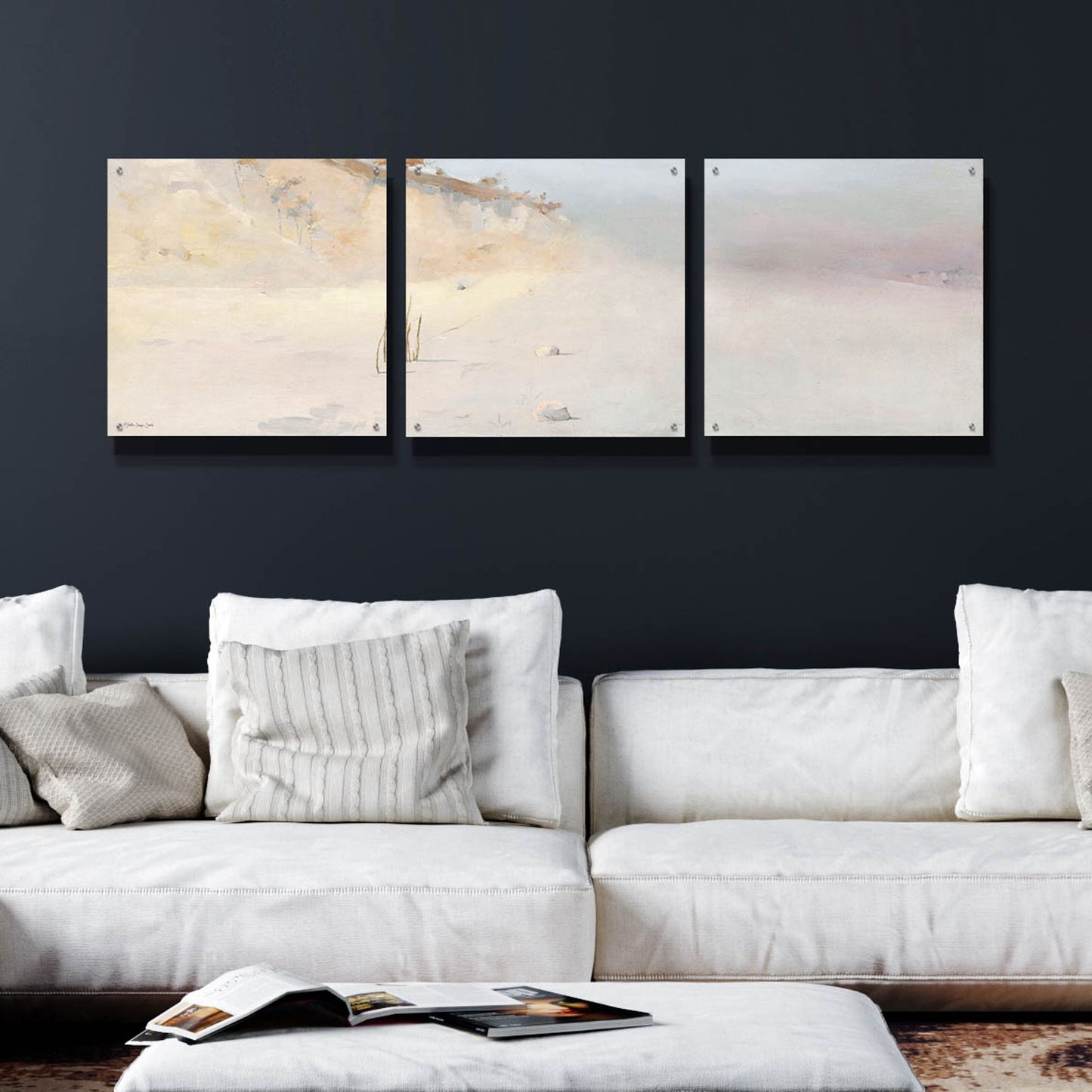 Epic Art 'Landscape' by Stellar Design, Acrylic Glass Wall Art, 3 Piece Set,72x24