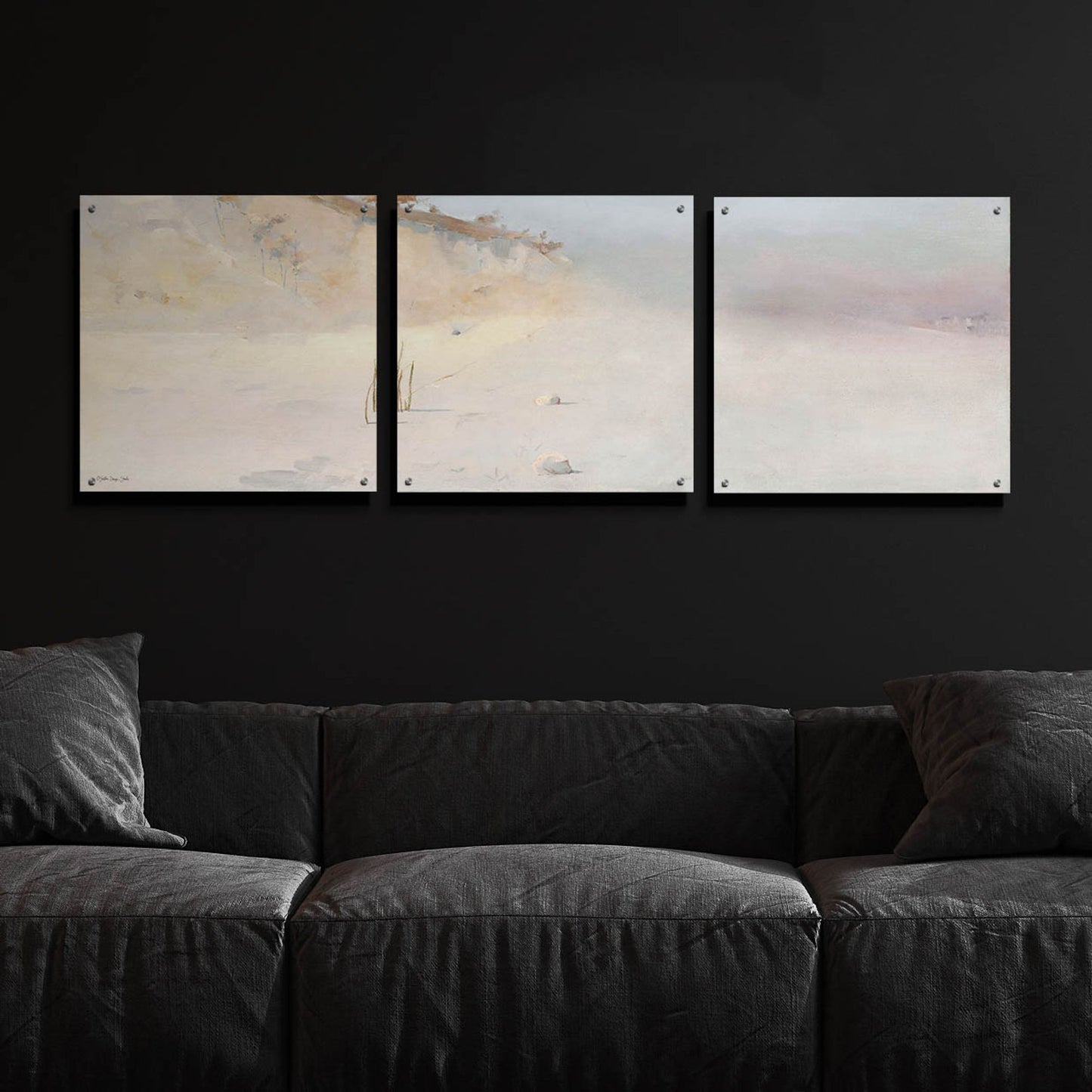 Epic Art 'Landscape' by Stellar Design, Acrylic Glass Wall Art, 3 Piece Set,72x24