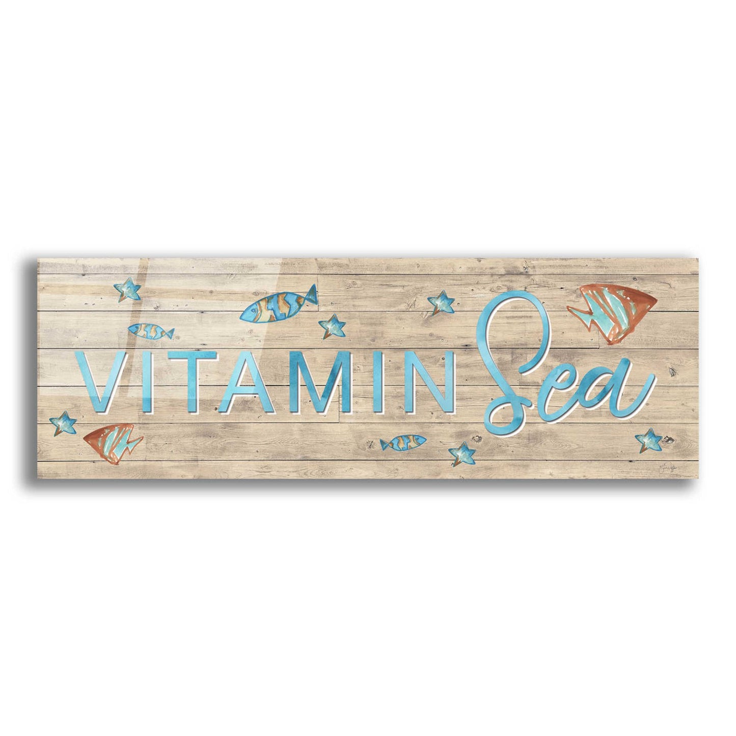 Epic Art 'Vitamin Sea' by Yass Naffas Designs, Acrylic Glass Wall Art