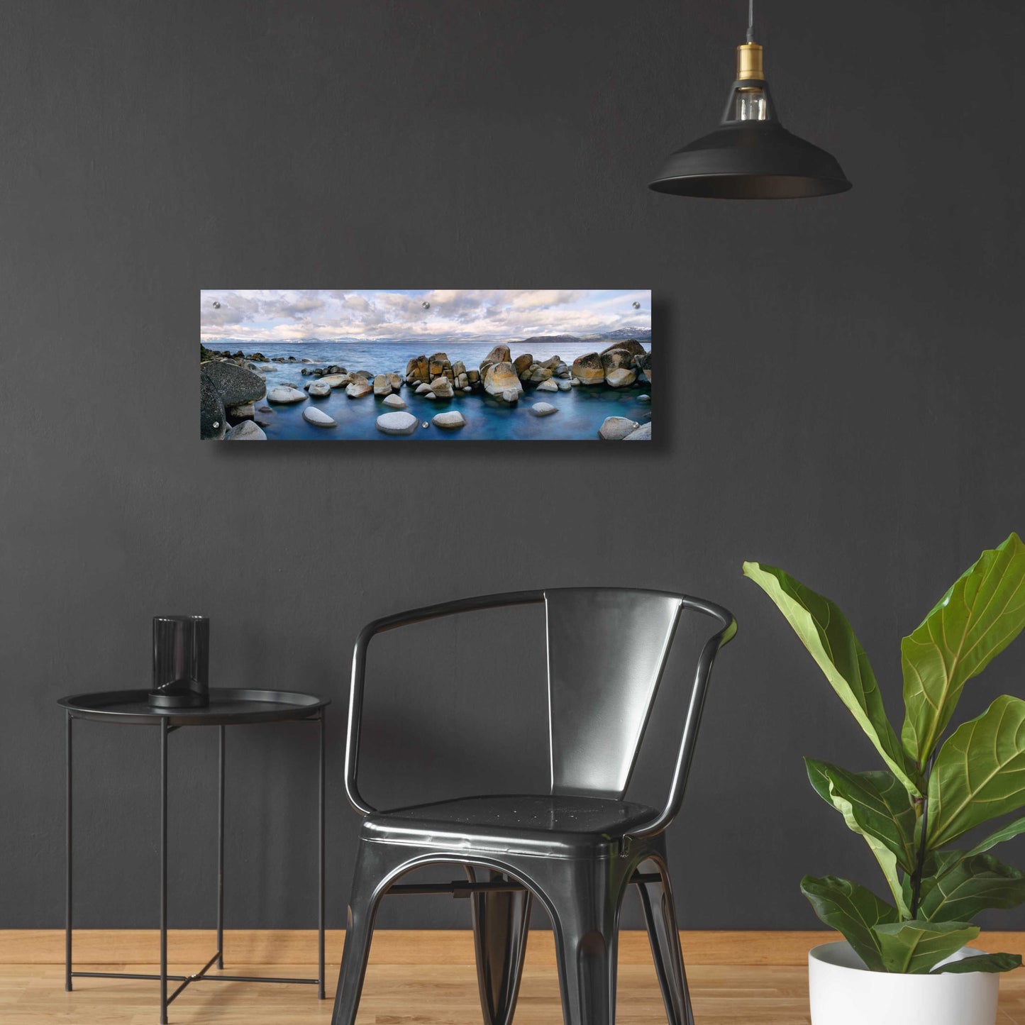 Epic Art 'Sand Harbor' by Christopher Foster, Acrylic Glass Wall Art,36x12