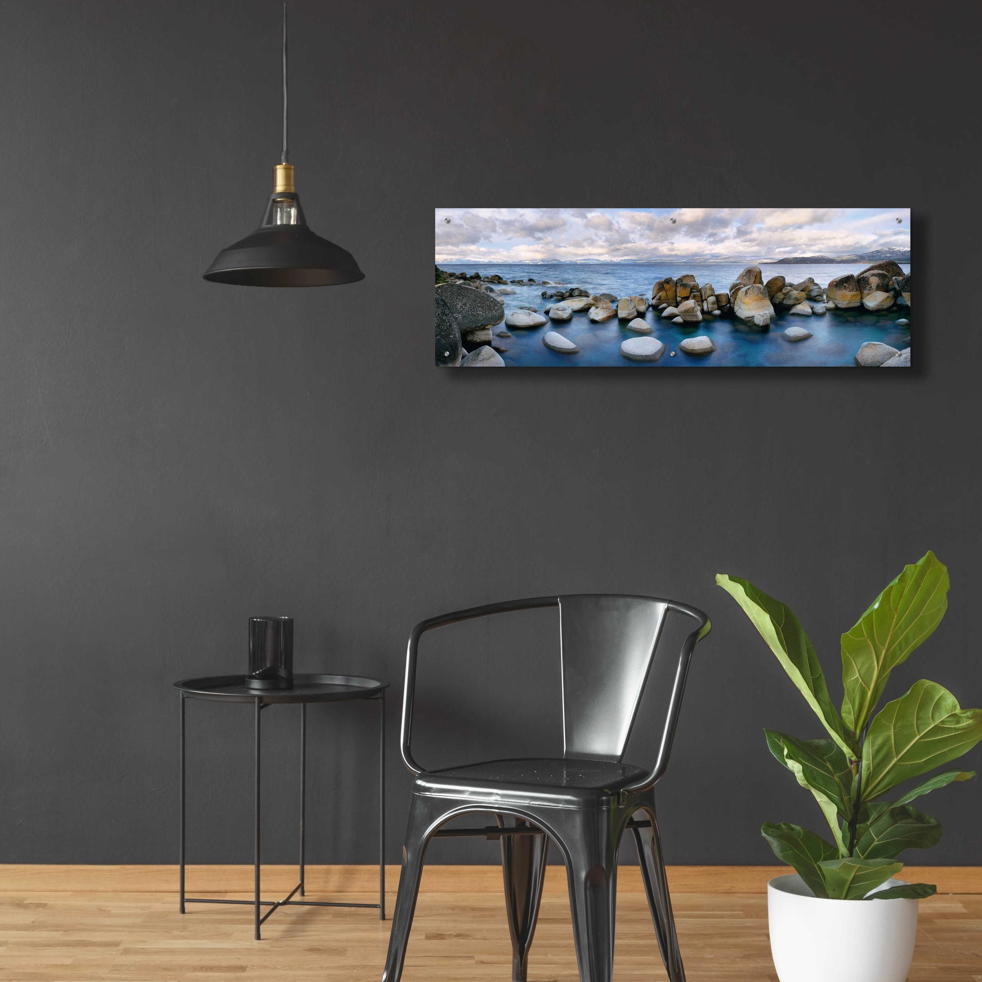 Epic Art 'Sand Harbor' by Christopher Foster, Acrylic Glass Wall Art,48x16