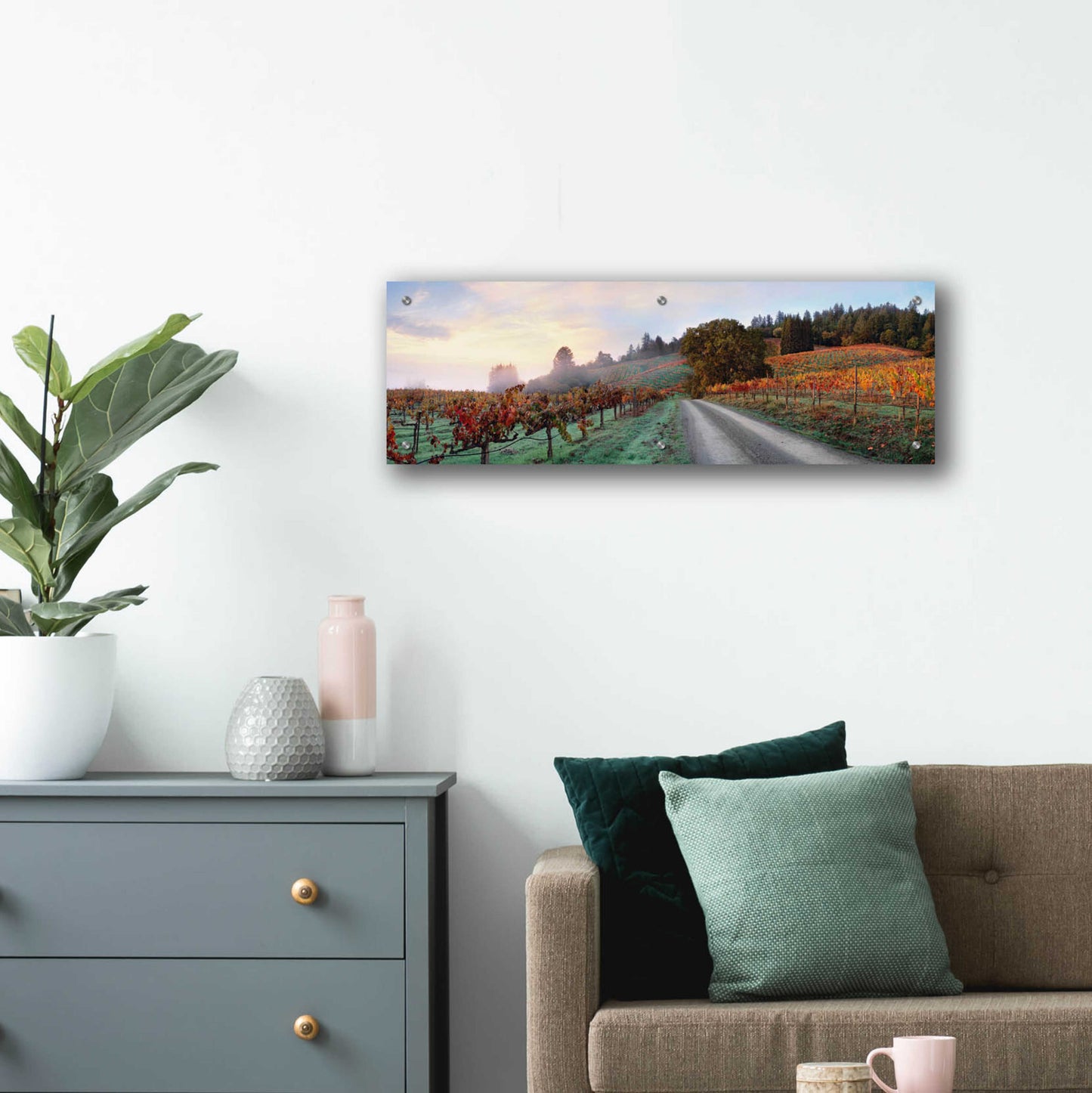 Epic Art 'Storybook Mountain' by Christopher Foster, Acrylic Glass Wall Art,36x12