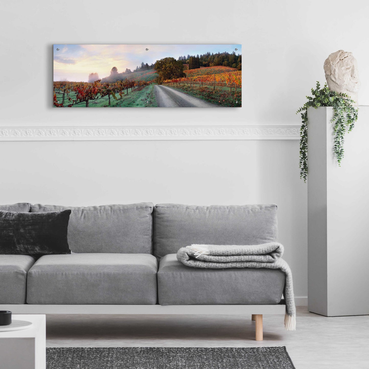 Epic Art 'Storybook Mountain' by Christopher Foster, Acrylic Glass Wall Art,48x16