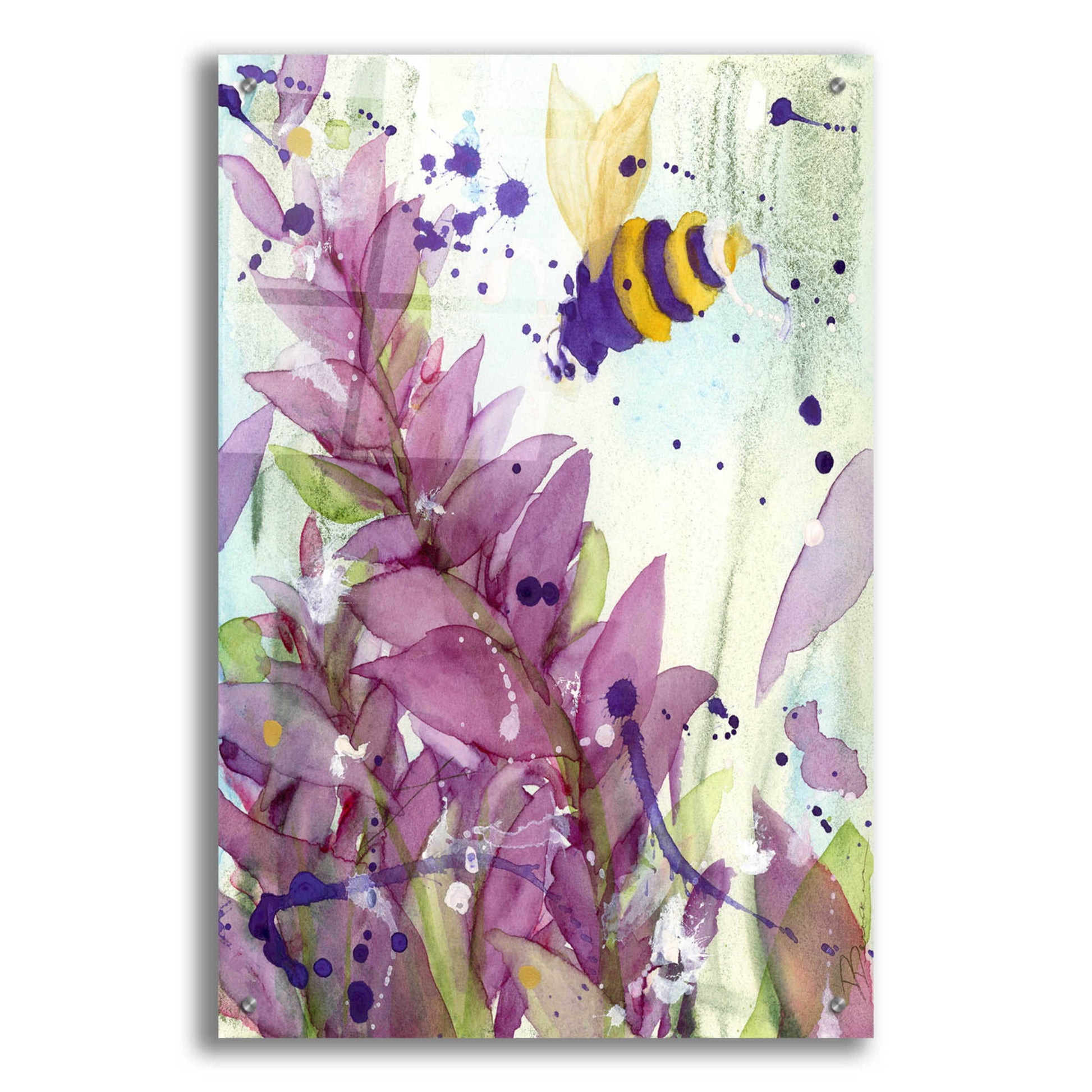 Epic Art 'Pollinator' by Dawn Derman, Acrylic Glass Wall Art,24x36