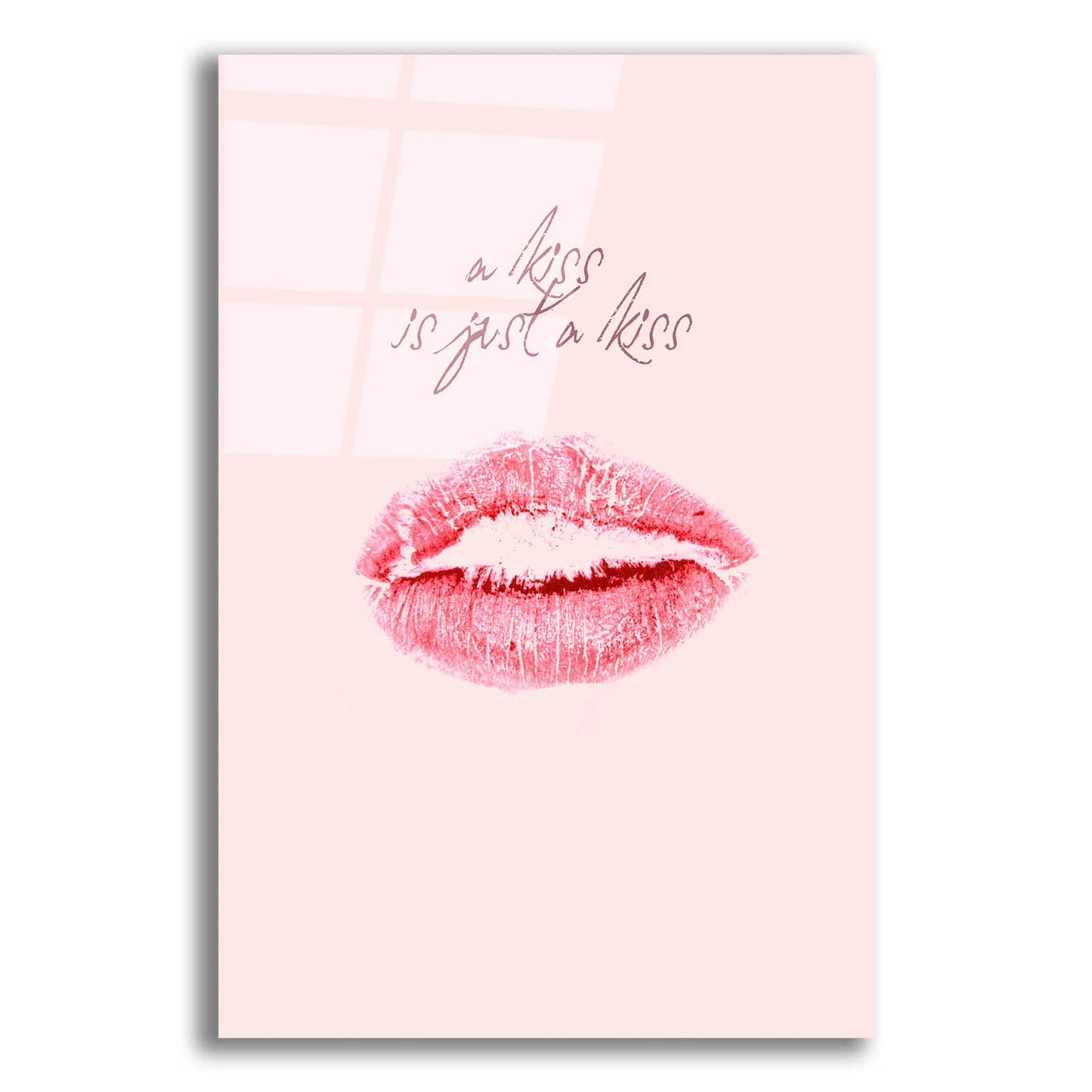 Epic Art 'A Kiss Is Just a Kiss' by Design Fabrikken, Acrylic Glass Wall Art,12x16