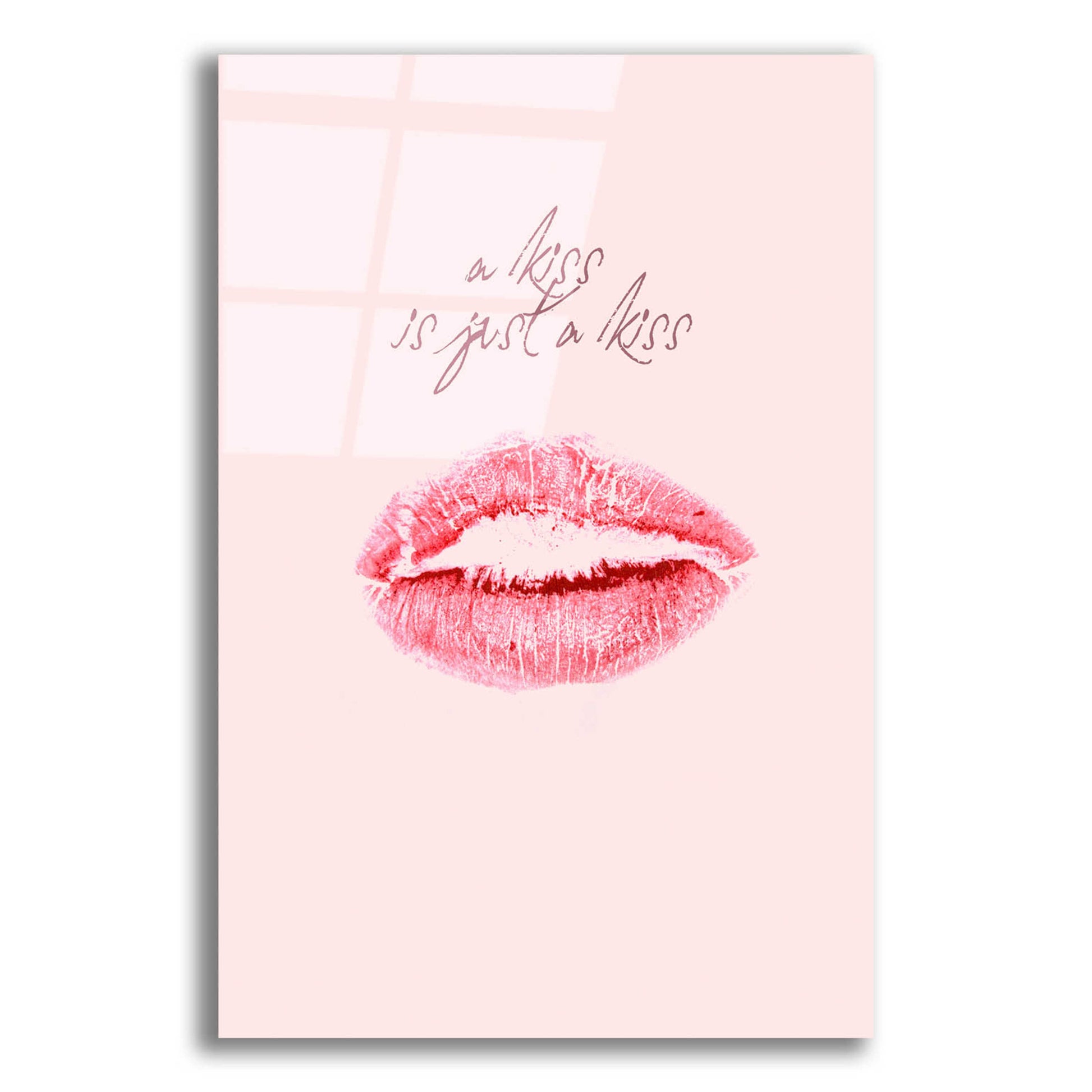 Epic Art 'A Kiss Is Just a Kiss' by Design Fabrikken, Acrylic Glass Wall Art,12x16