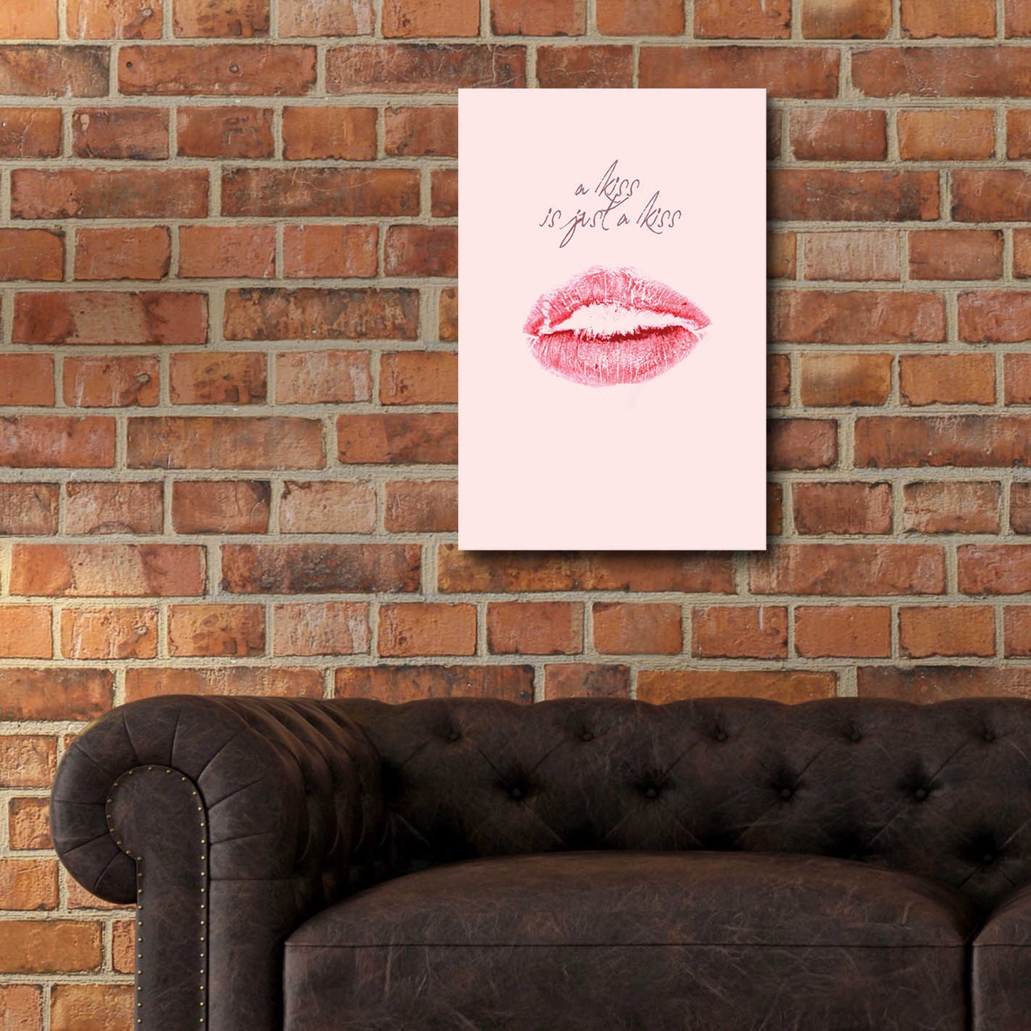 Epic Art 'A Kiss Is Just a Kiss' by Design Fabrikken, Acrylic Glass Wall Art,16x24