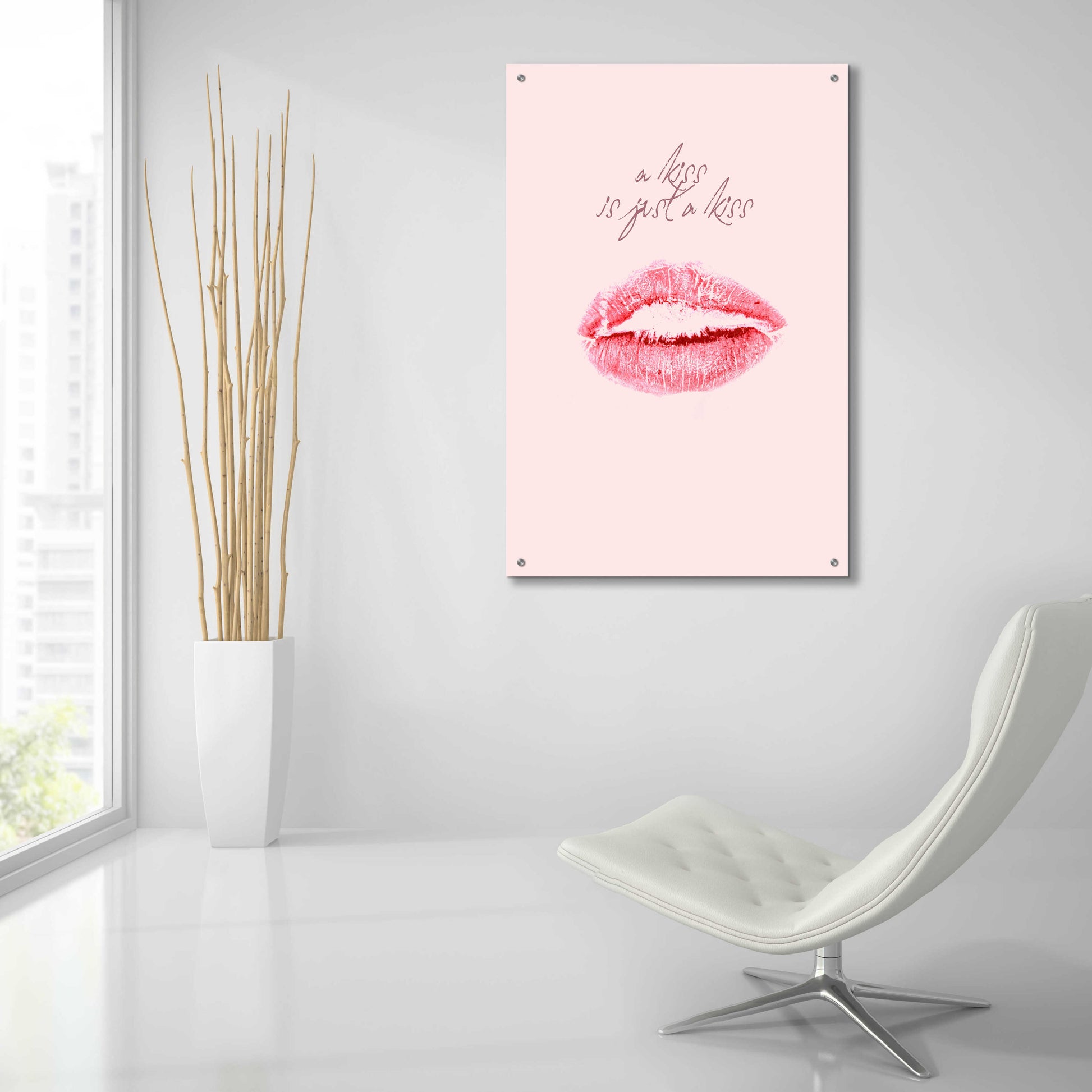 Epic Art 'A Kiss Is Just a Kiss' by Design Fabrikken, Acrylic Glass Wall Art,24x36