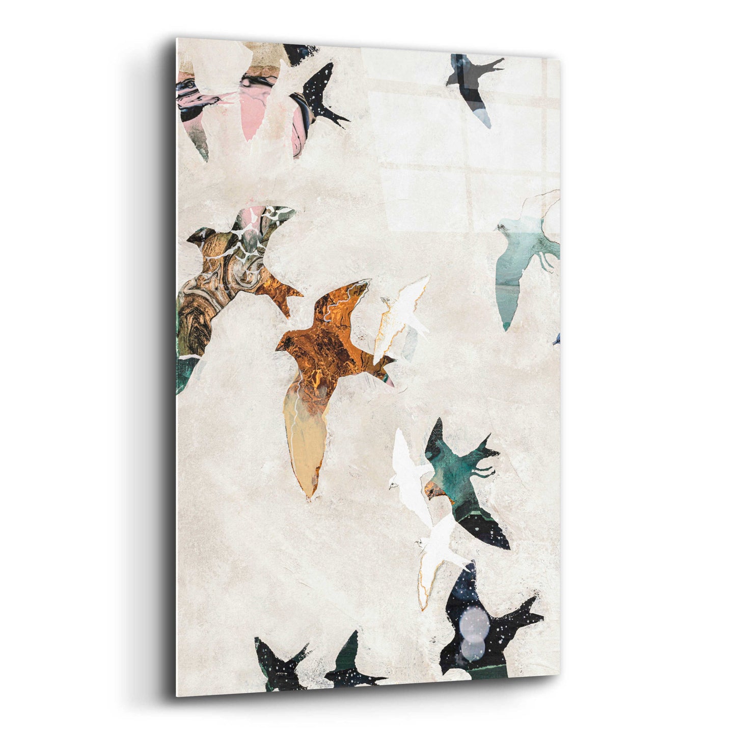 Epic Art 'Abstract Birds 1' by Design Fabrikken, Acrylic Glass Wall Art,16x24