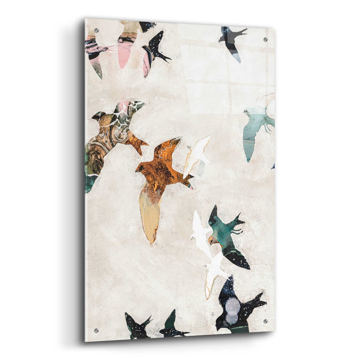 Epic Art 'Abstract Birds 1' by Design Fabrikken, Acrylic Glass Wall Art,24x36