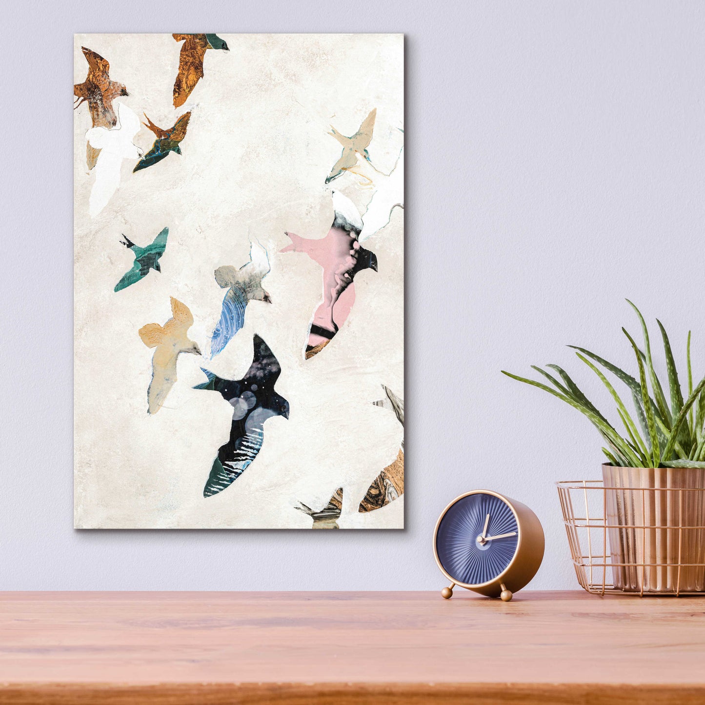 Epic Art 'Abstract Birds 2' by Design Fabrikken, Acrylic Glass Wall Art,12x16