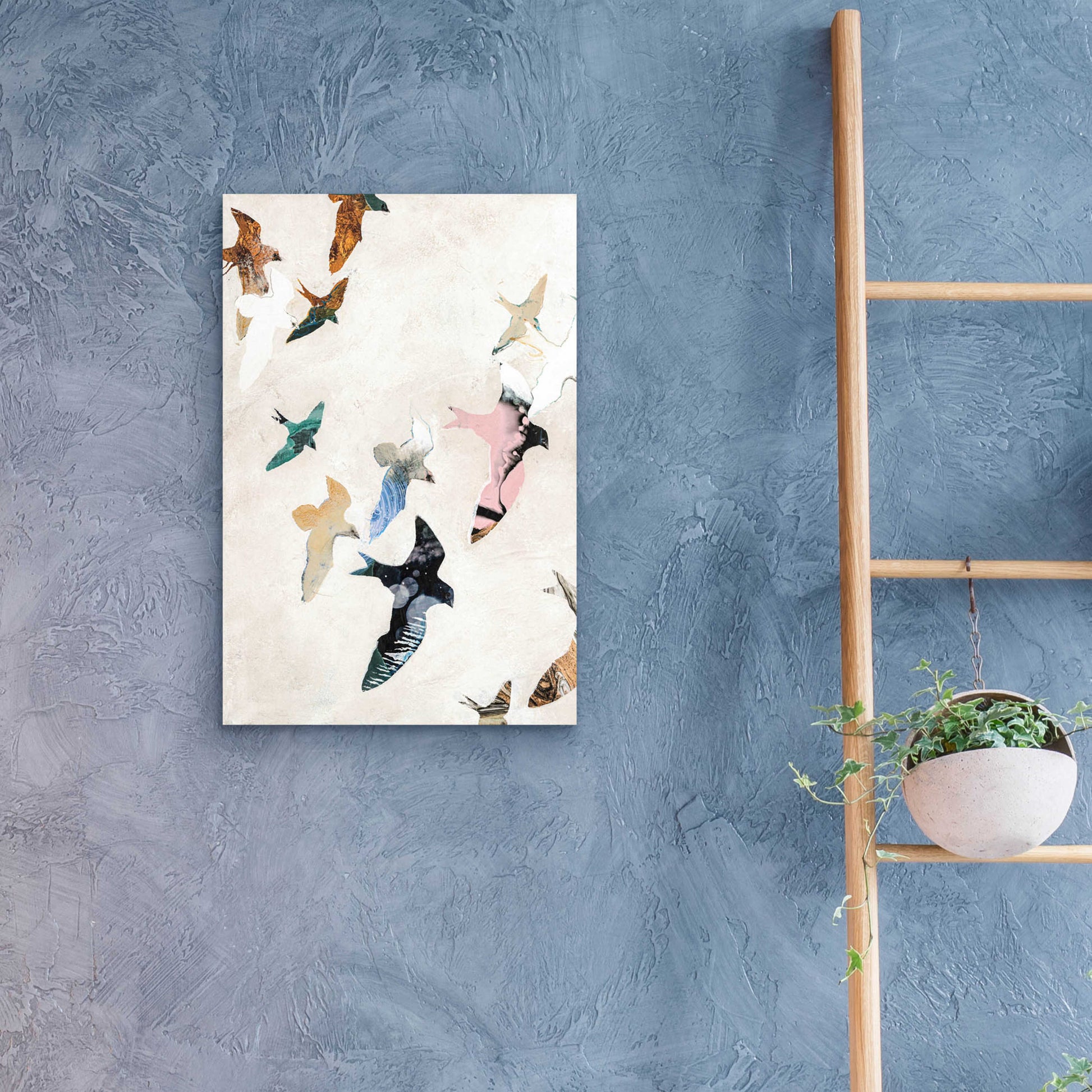 Epic Art 'Abstract Birds 2' by Design Fabrikken, Acrylic Glass Wall Art,16x24