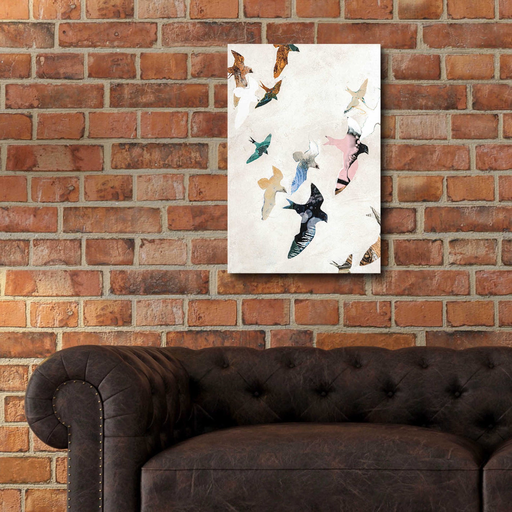 Epic Art 'Abstract Birds 2' by Design Fabrikken, Acrylic Glass Wall Art,16x24